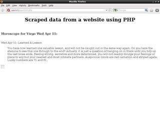 Web Scraping Php Web Scraping Php