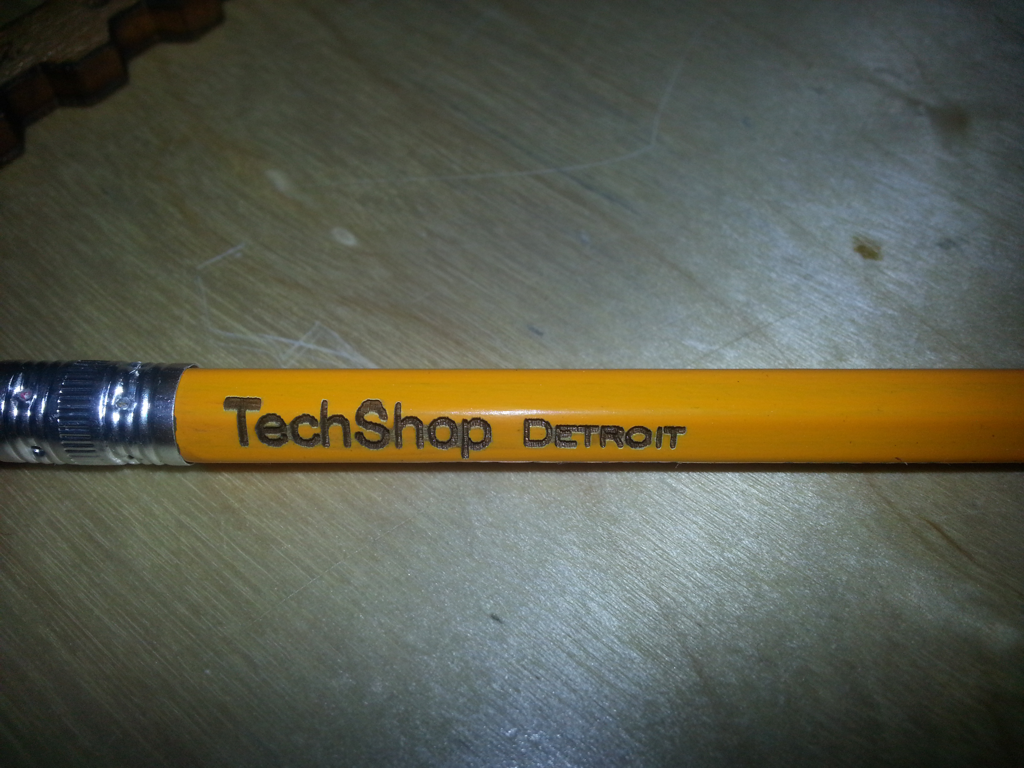 Engraving Text on Pencils