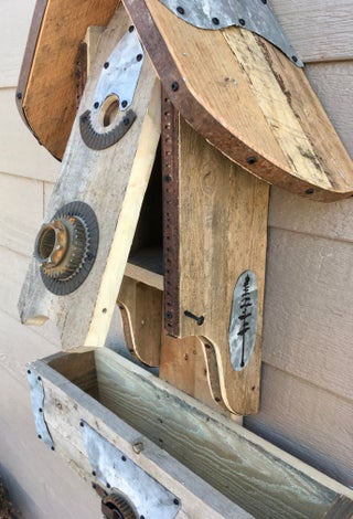 Birdhouse Planter 11 Steps With Pictures Instructables - Grain Elevator Birdhouse Plans Birdhouse Planter 11 Steps With Pictures Instructables - Grain Elevator Birdhouse Plans