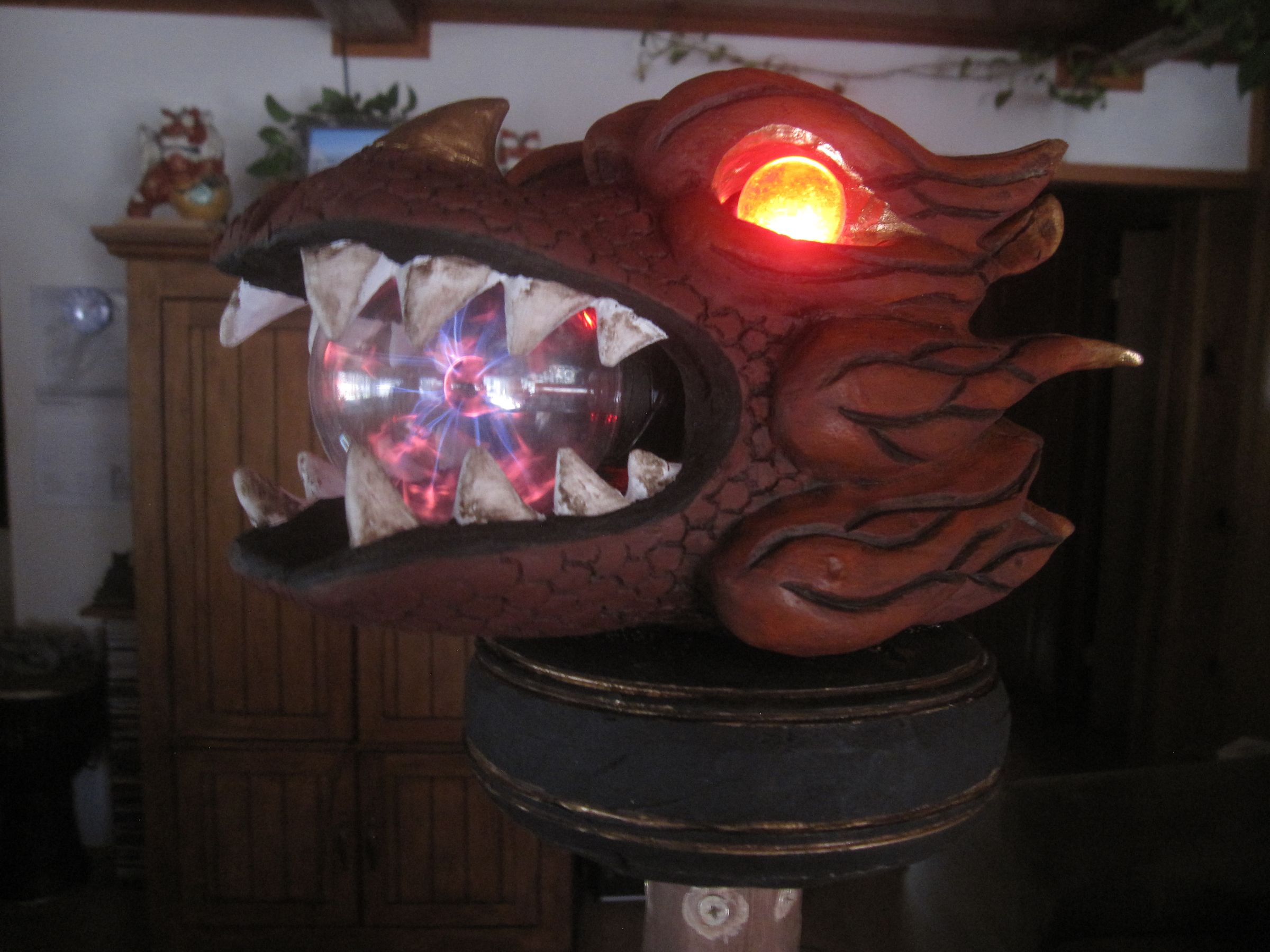 DIY guide for Magical Dragon Head Wizard Staff with step-by-step instructions