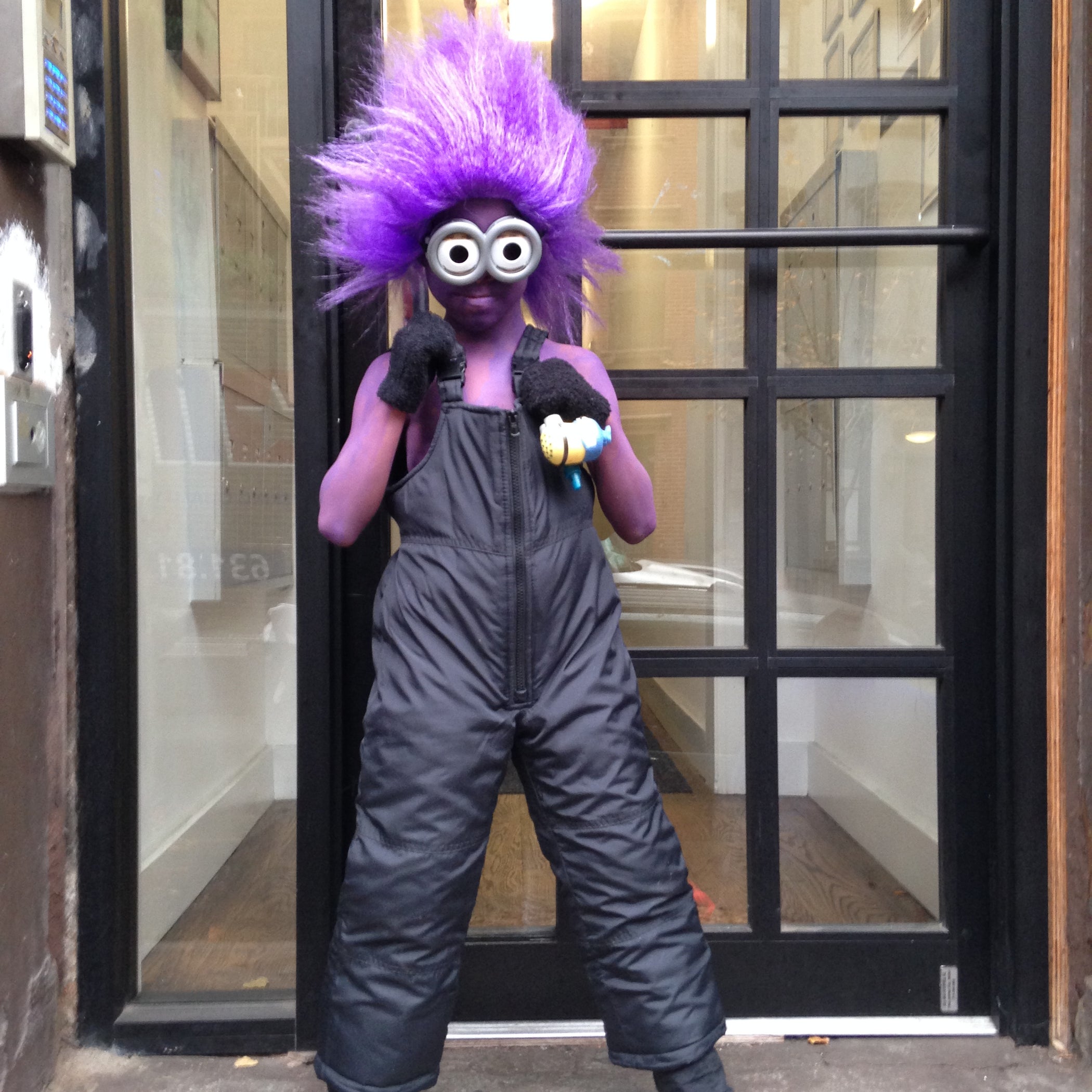 stuffed purple minion