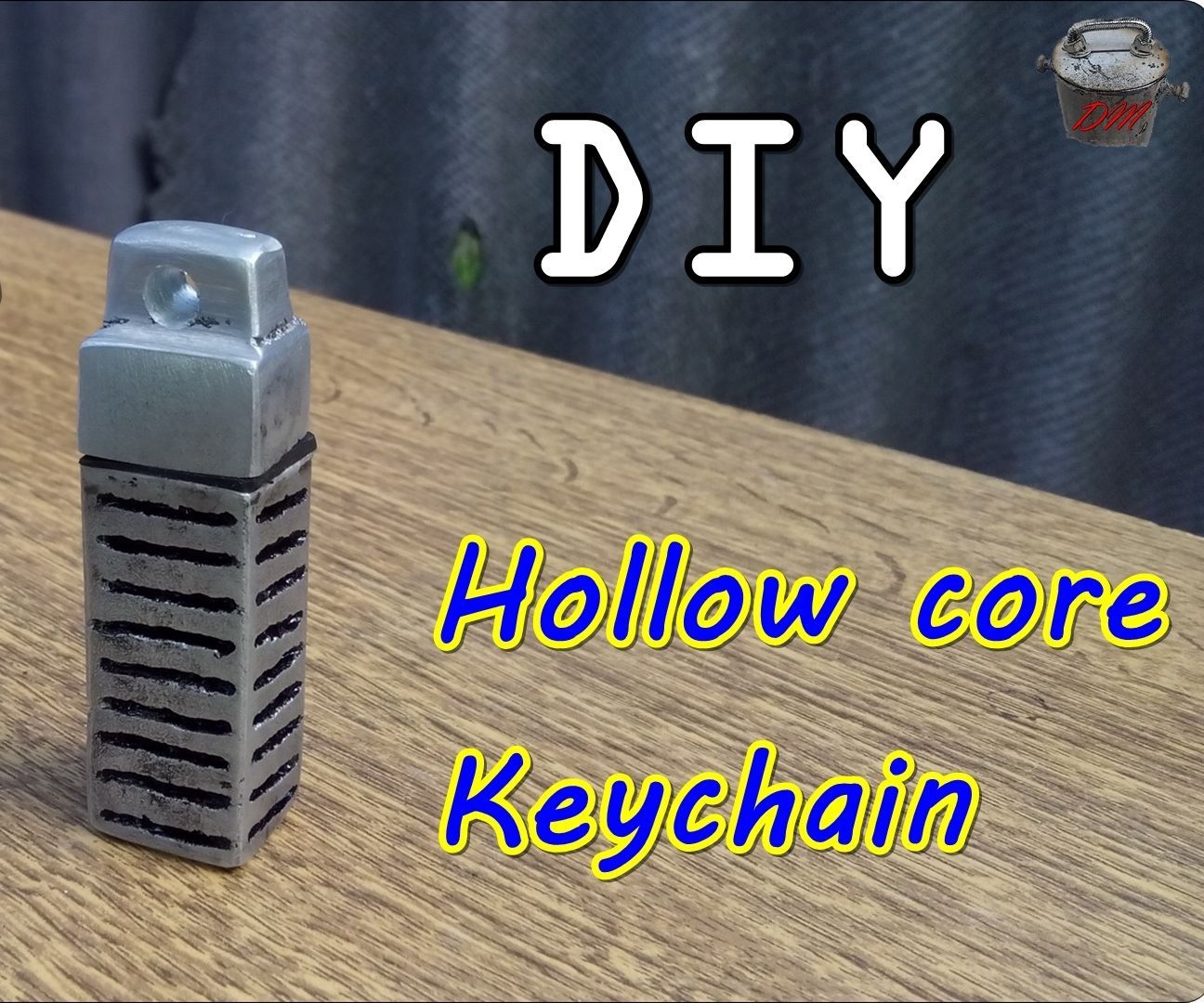 Hollow Core Keychain. DIY Casting Aluminum at Home 3 Steps