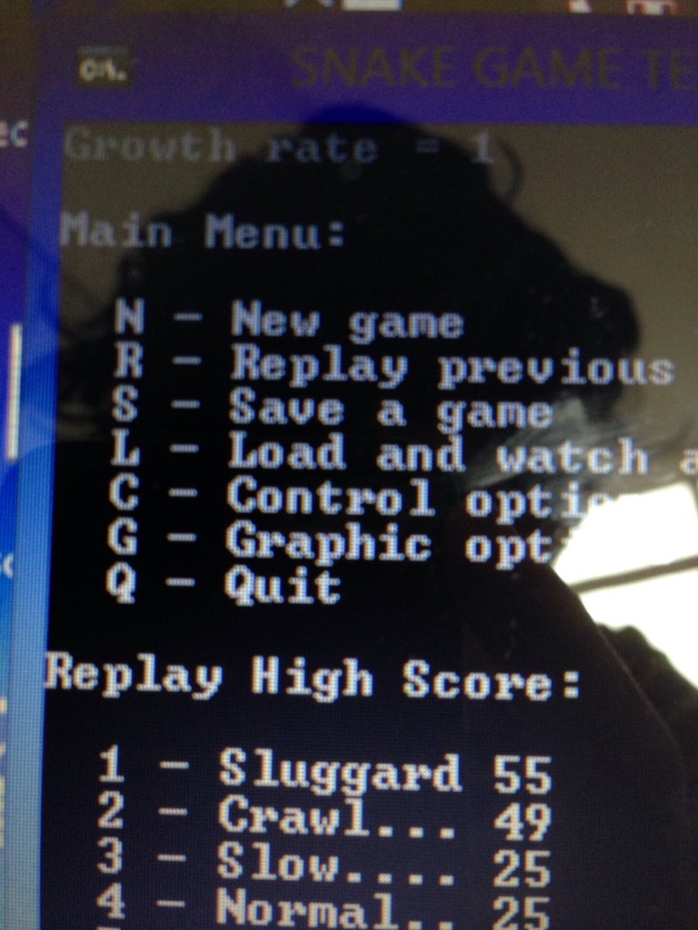 Create Snake Program : 4 Steps - Instructables
