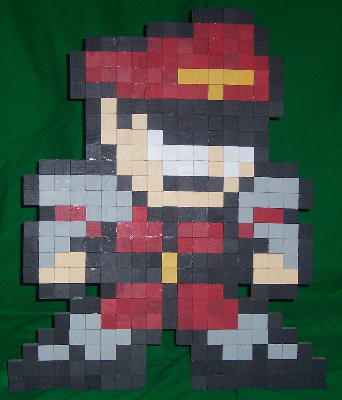 3d 8-bit m. bison sprite sculpture DIY Project DIY Project Image