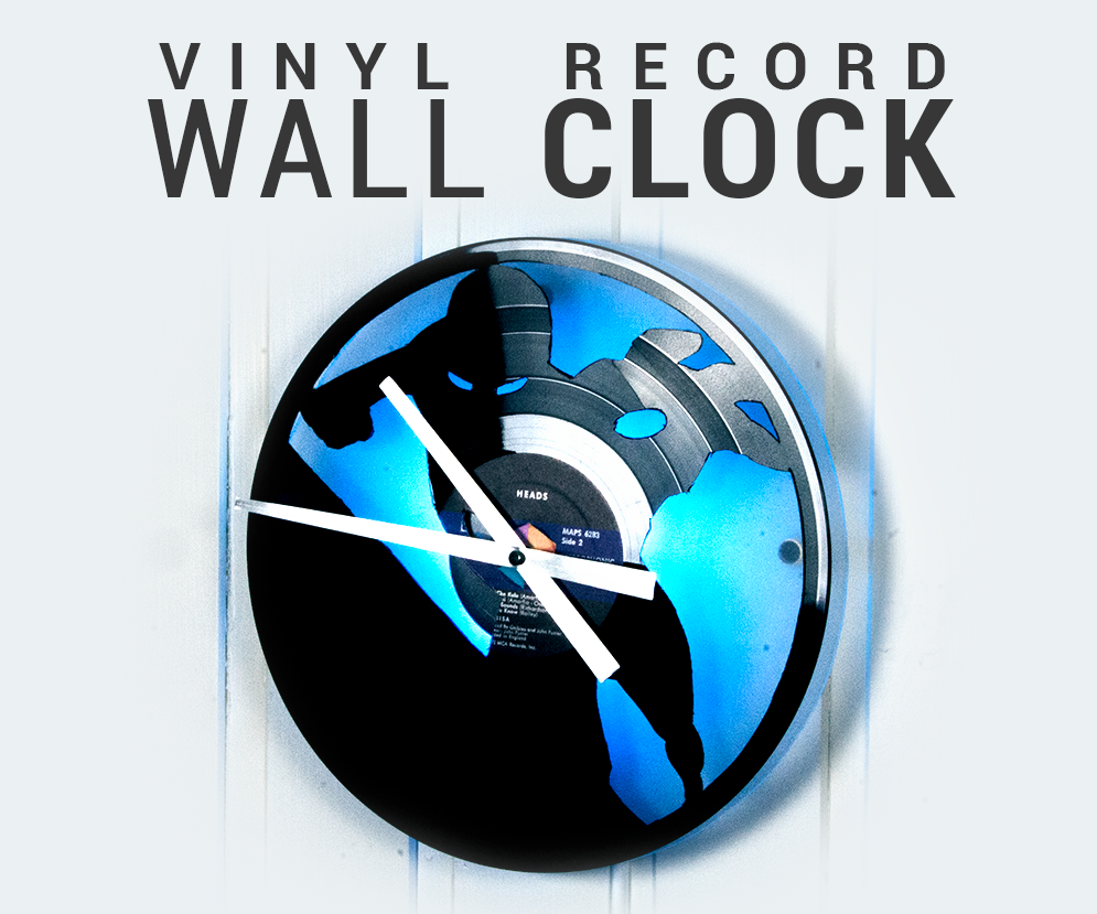 Vinyl Record Wall Clock - Iron Man