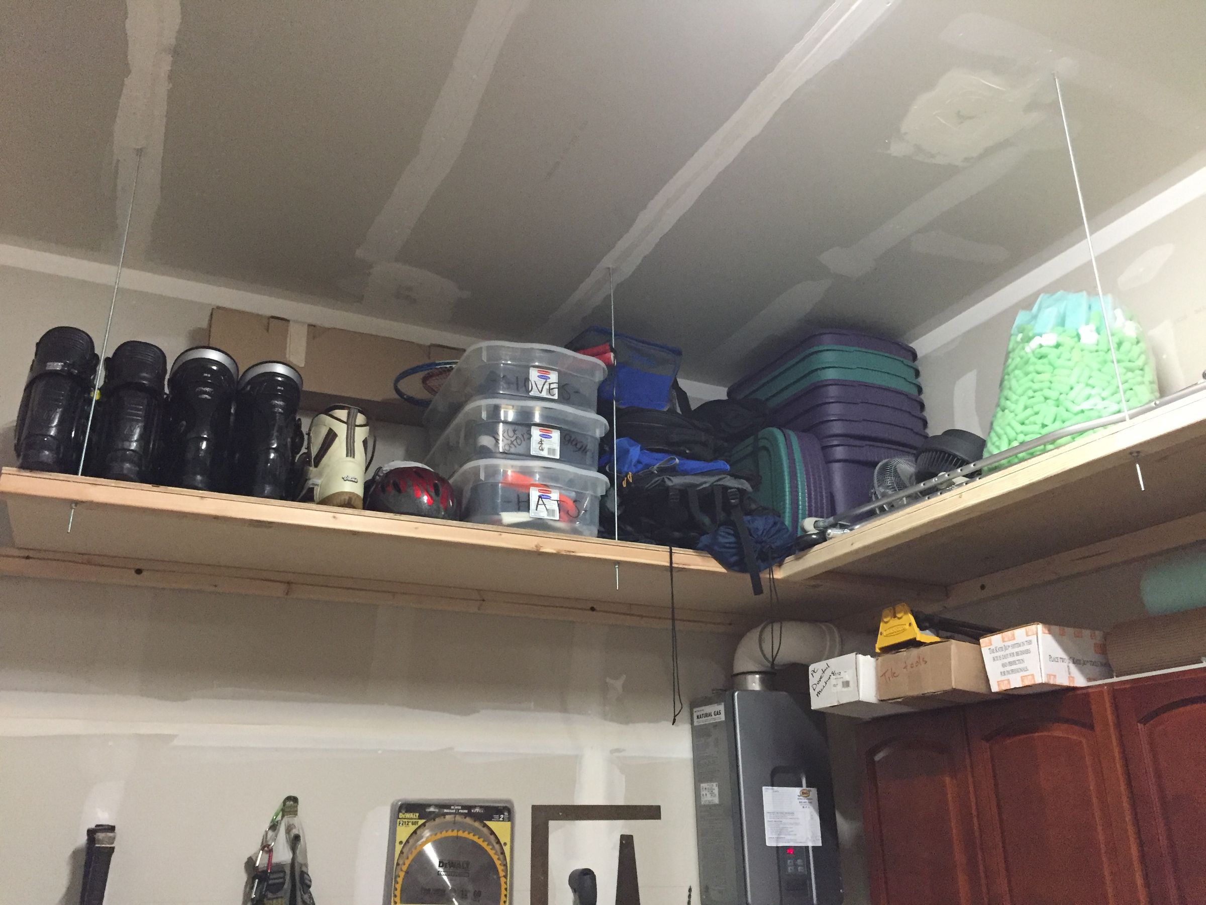 Overhead Garage Shelves 12 Steps (with Pictures) Instructables