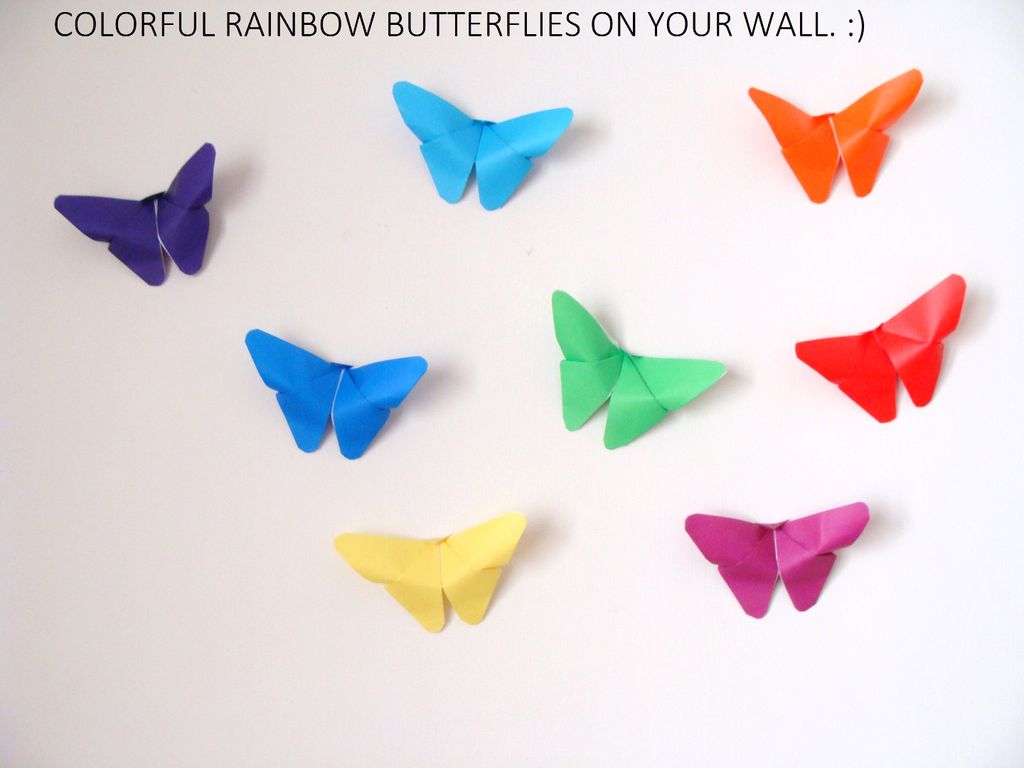 Butterfly Origami Wall Decor 17 Steps With Pictures Instructables