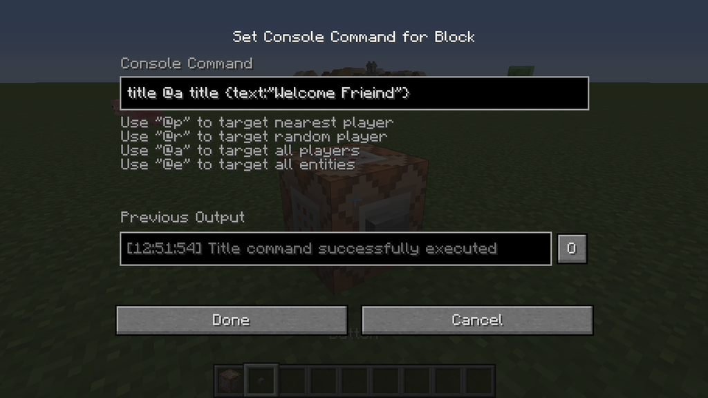 How To Make Title In Minecraft Command at Marjorie Lockett blog