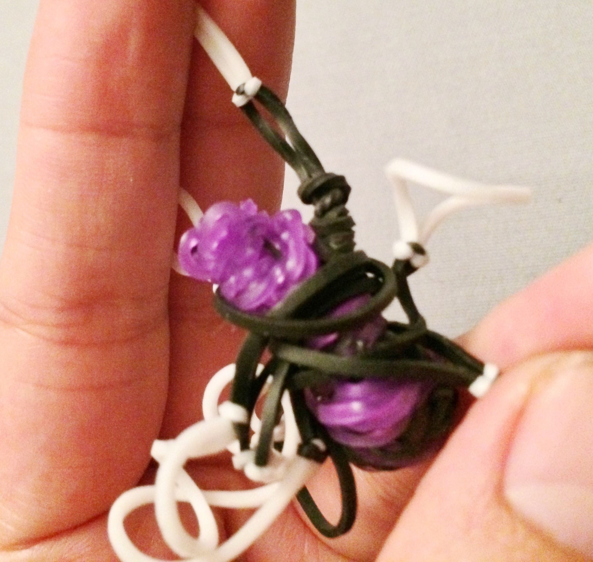 Spider Rubber Band Bracelet No Rainbow Loom Needed 6 Steps (with