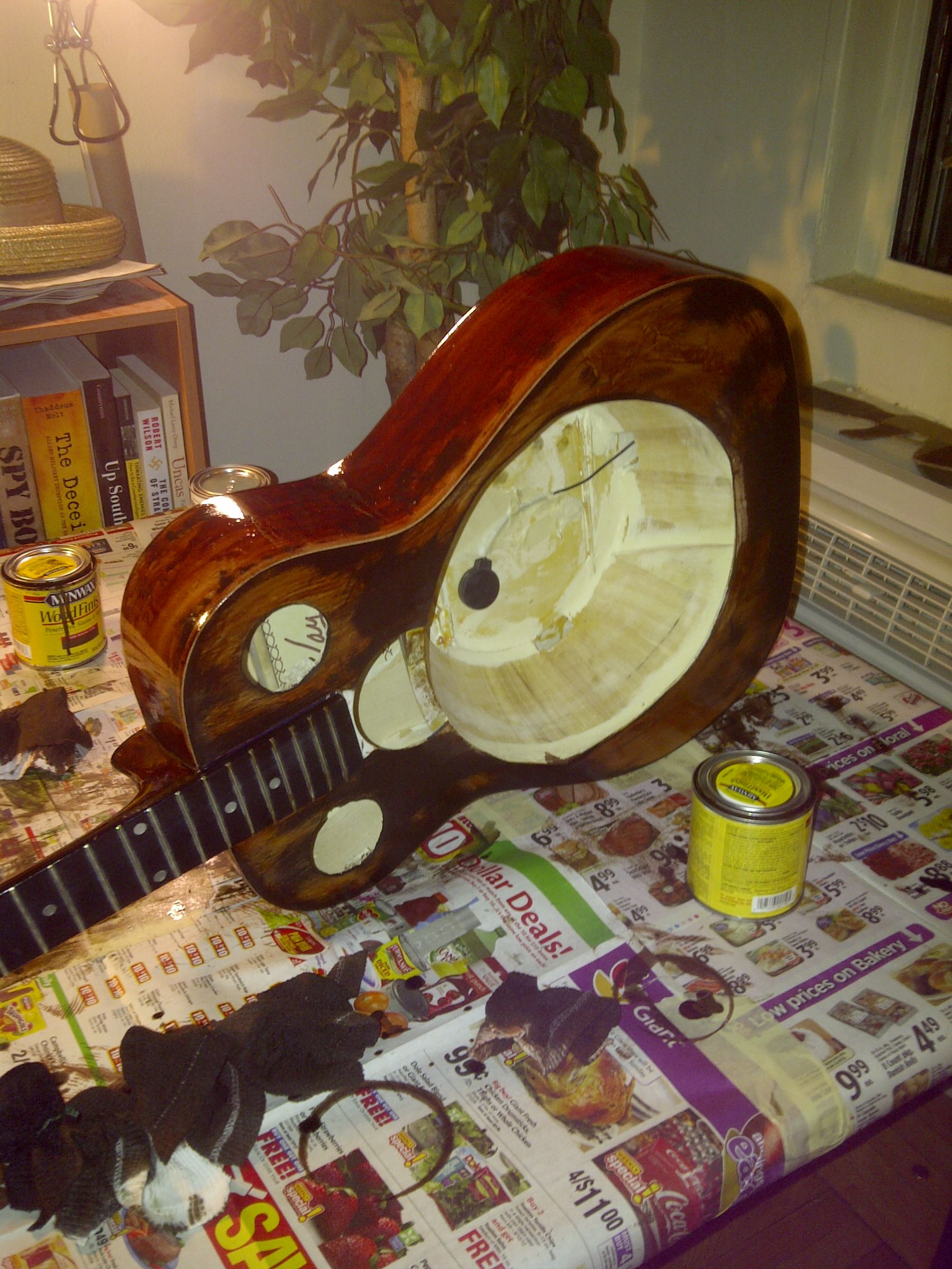 Converting a Cheap Acoustic Guitar to a Cheap Resonator Guitar 7