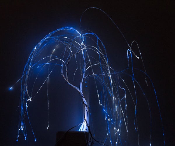 'Weeping Willow' Optical Fiber Lamp