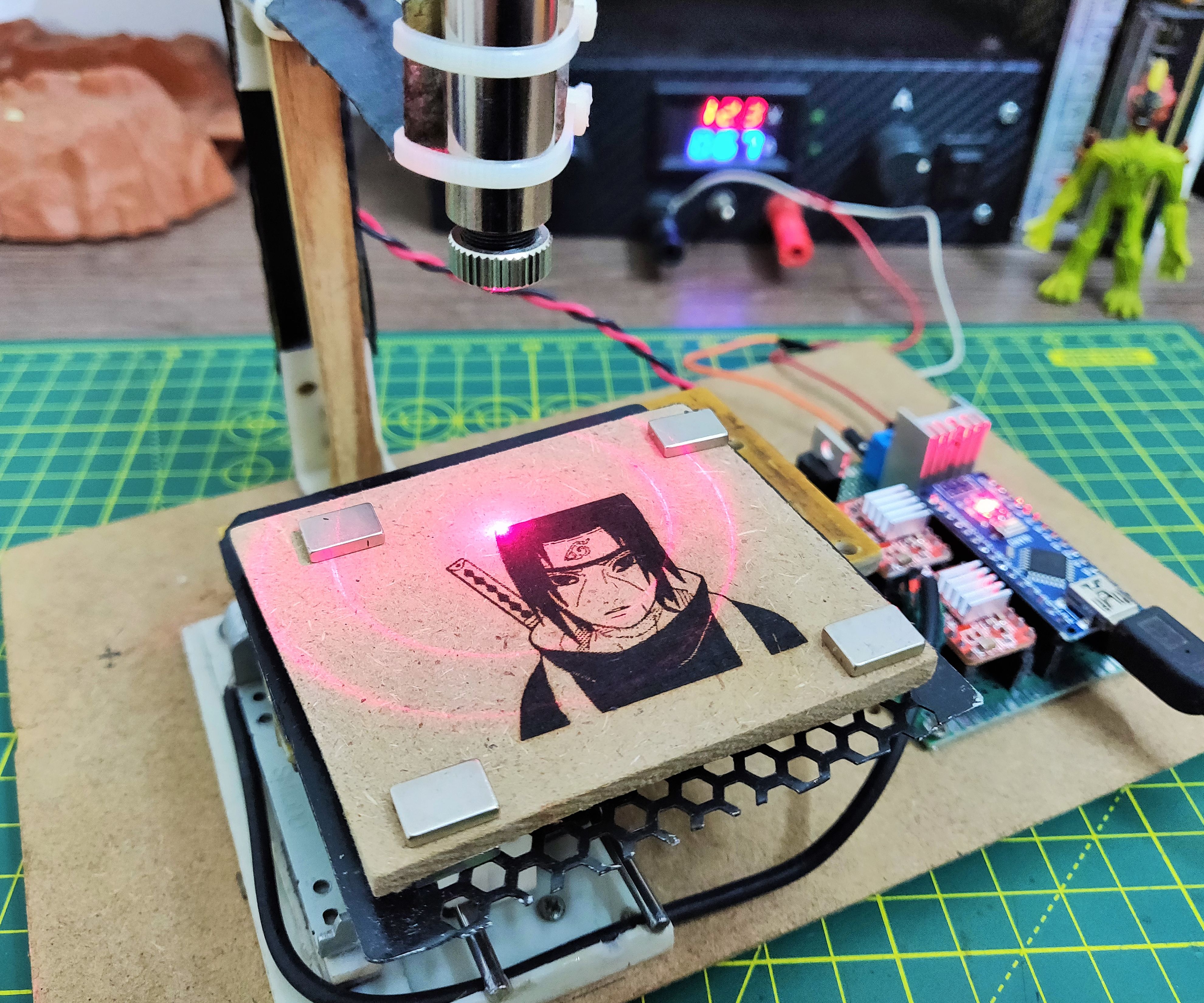 Mini CNC Laser Wood Engraver And Laser Paper Cutter 18 Steps with Mini CNC Laser Wood Engraver And Laser Paper Cutter 18 Steps with