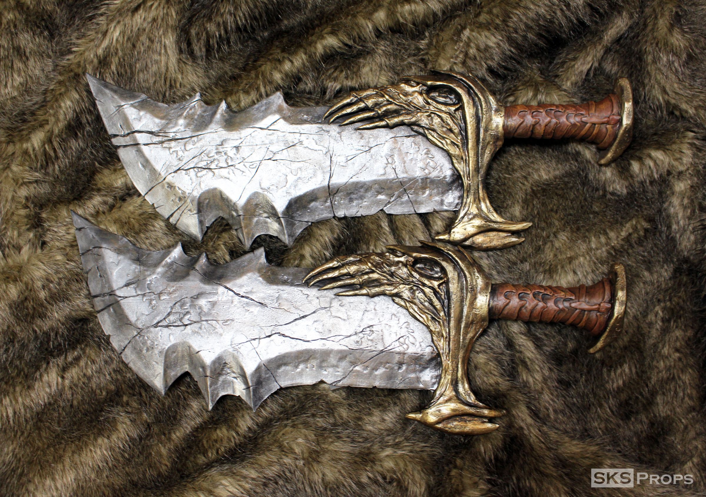 God of War Blades of Chaos Hand Sculpted and Resin Cast SKS Props 17