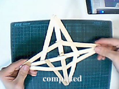 Step-by-step guide for impossible toy made from ice-cream sticks DIY Project DIY project