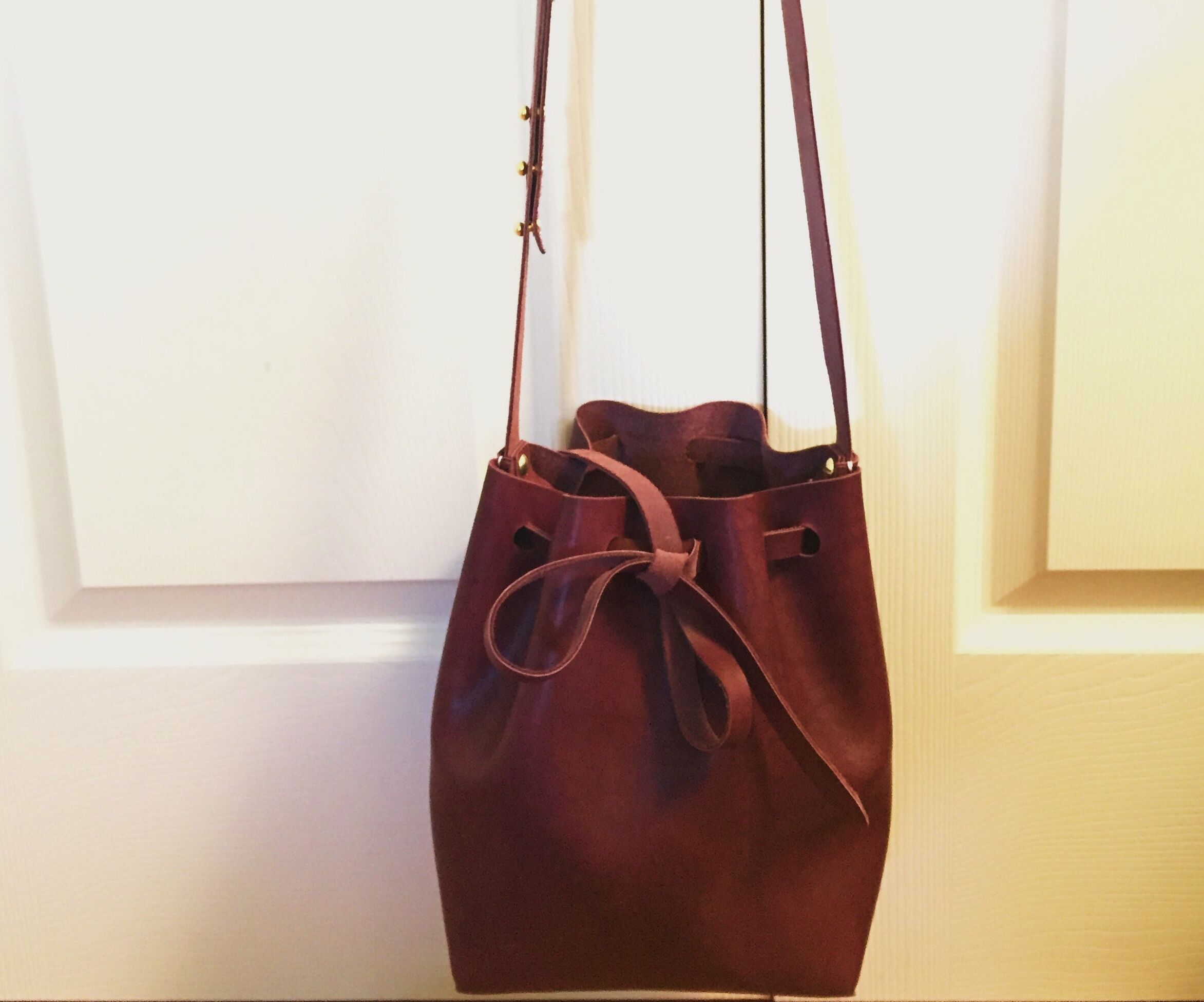 leather bucket bag pattern