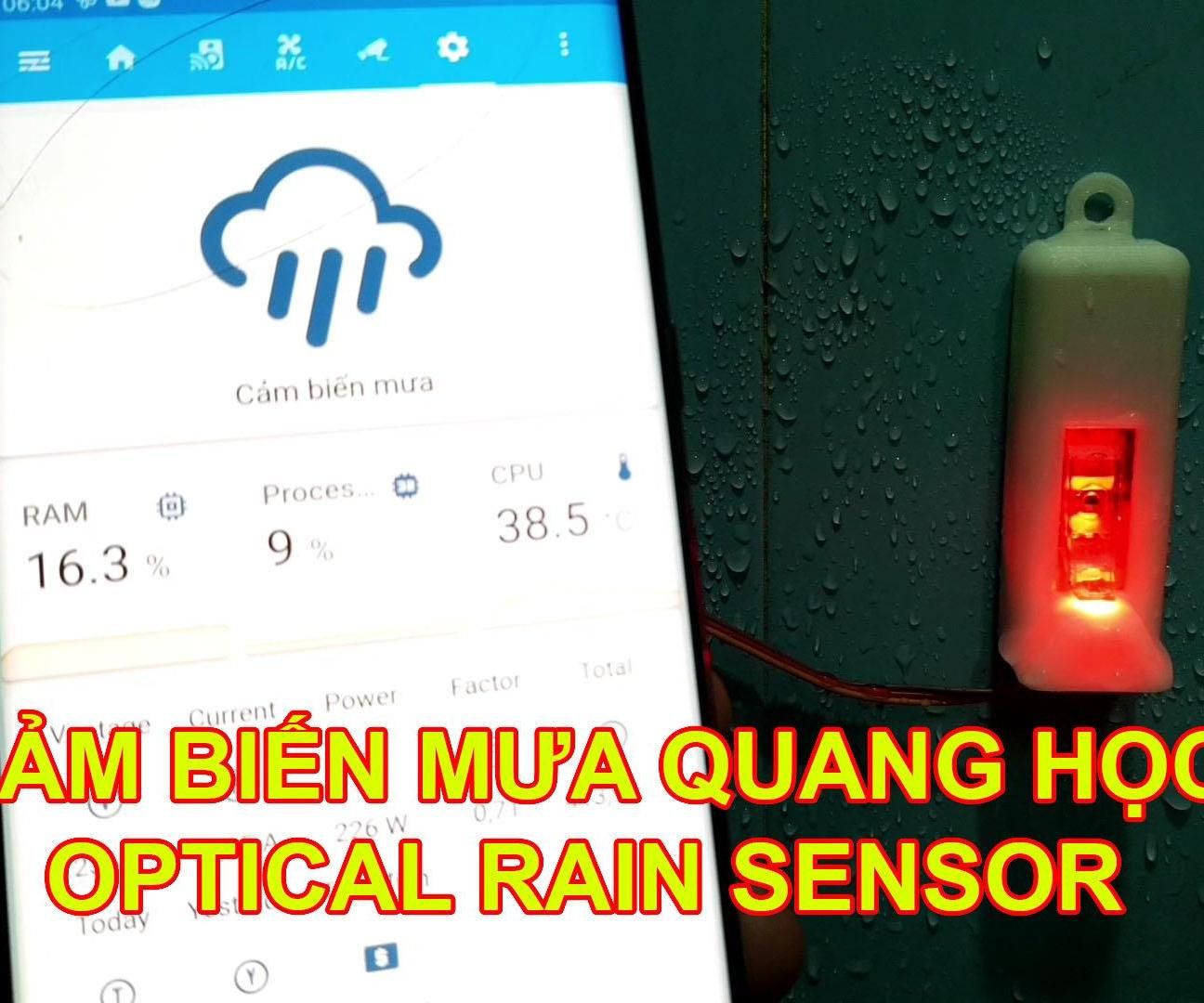 Optical Rain Sensor With Broken Mouse