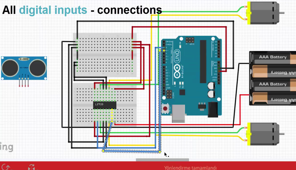 Arduino Obstacle Avoiding Robot With L293d 11 Steps With Pictures Instructables