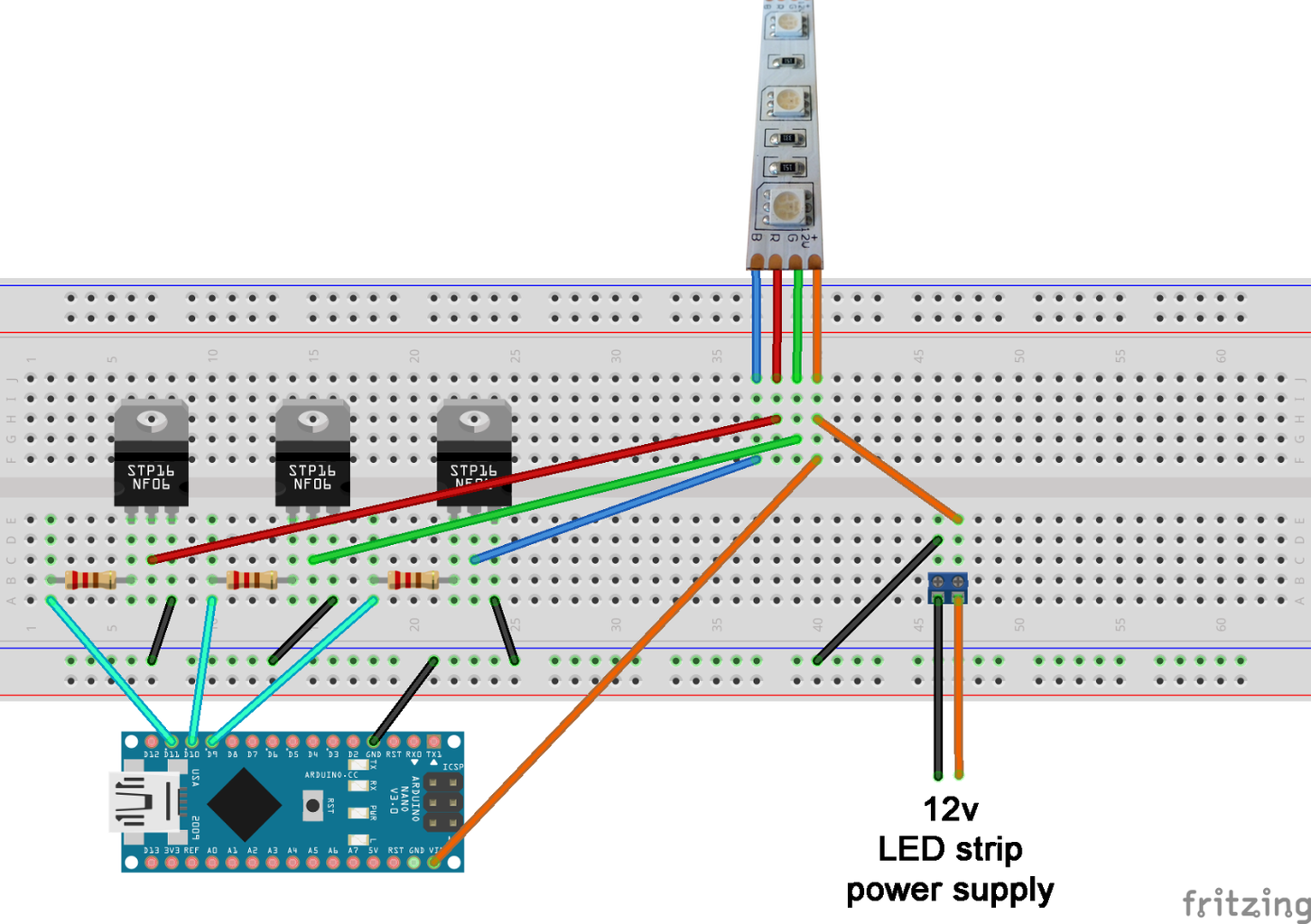 Driving RGB LED Strips Off an Arduino : 5 Steps (with Pictures ...