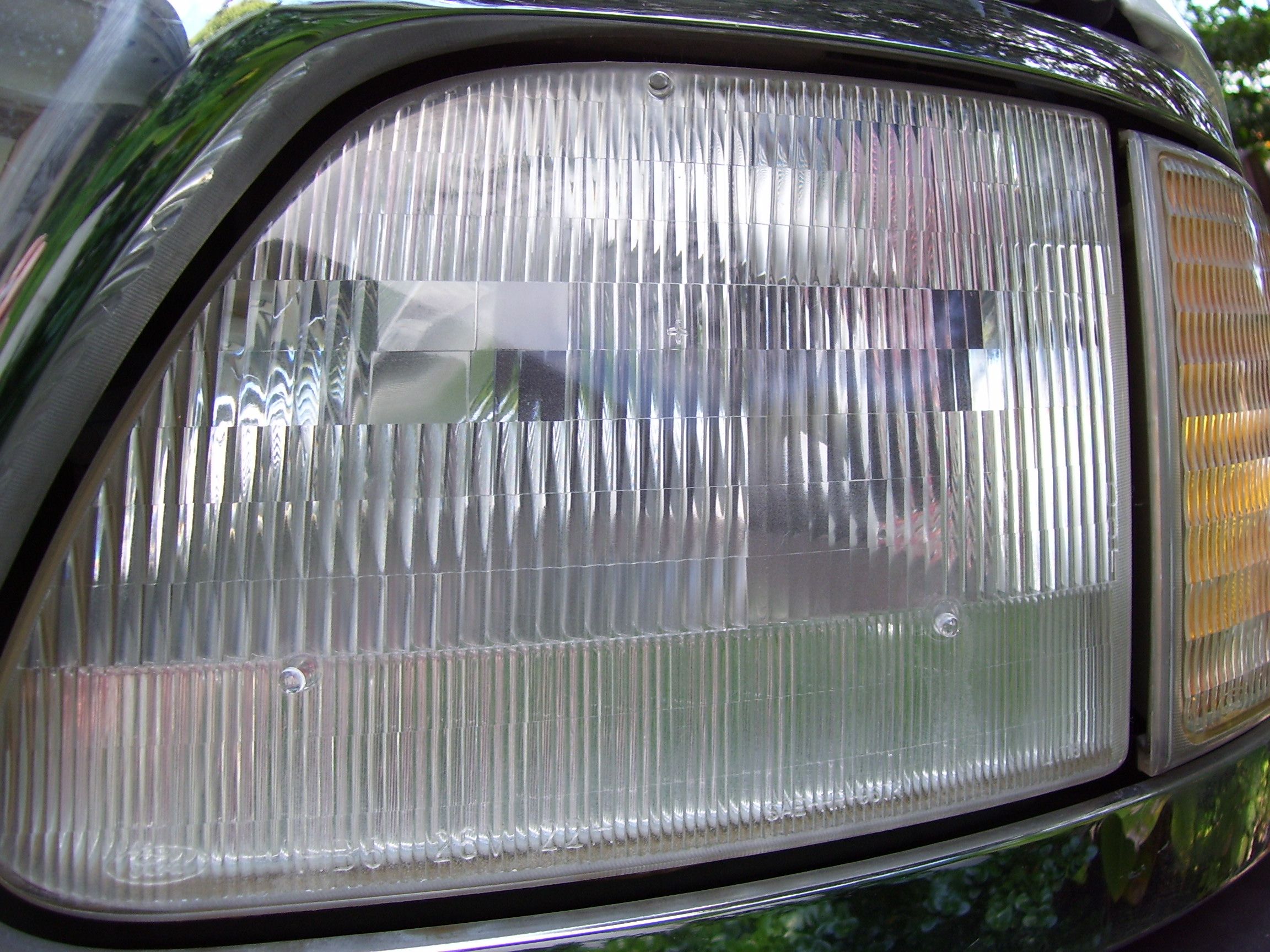 Polishing the Wife's Headlights