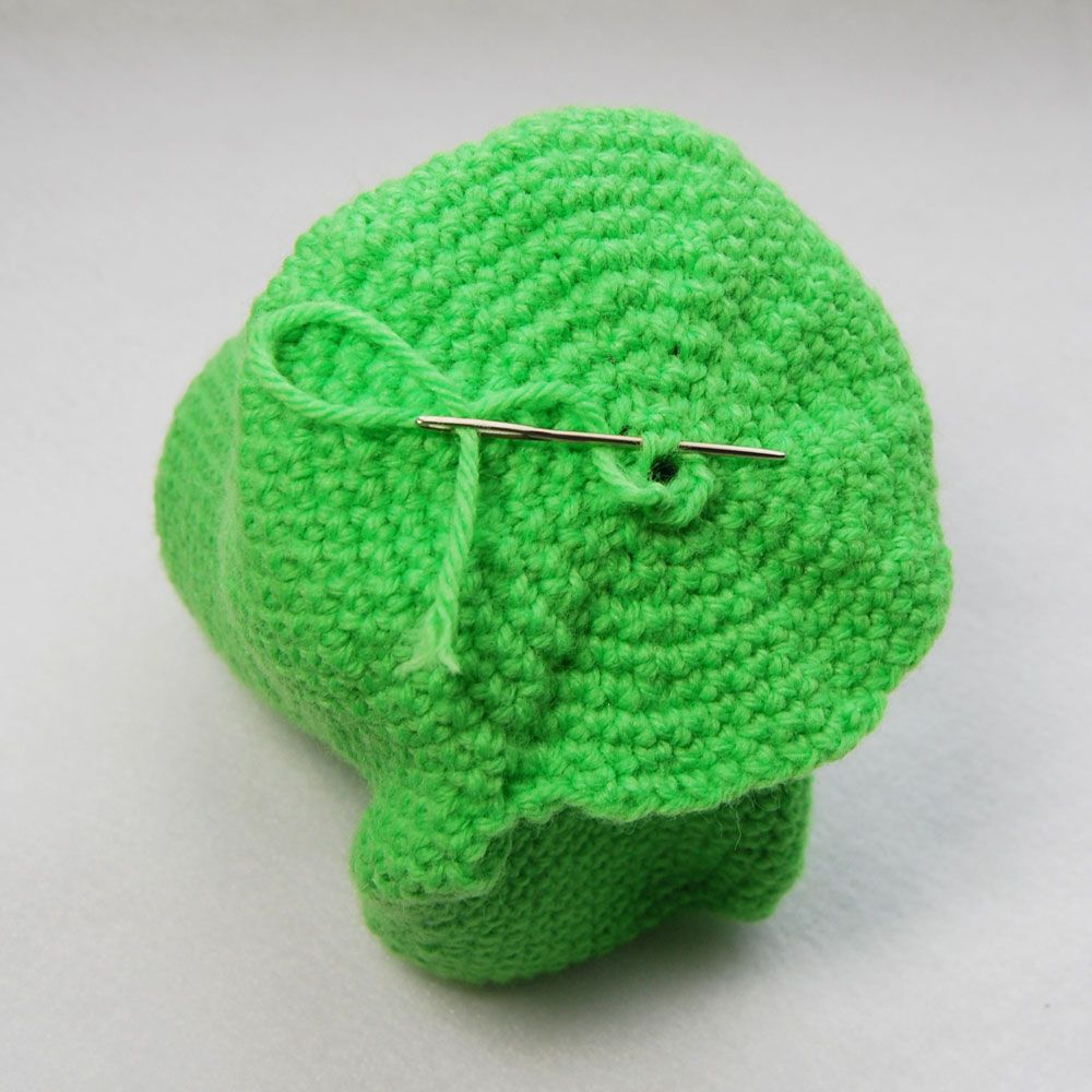 crochet dinosaur puppet