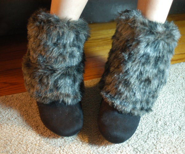 DIY Boot Toppers - Faux Fur Leg Warmers