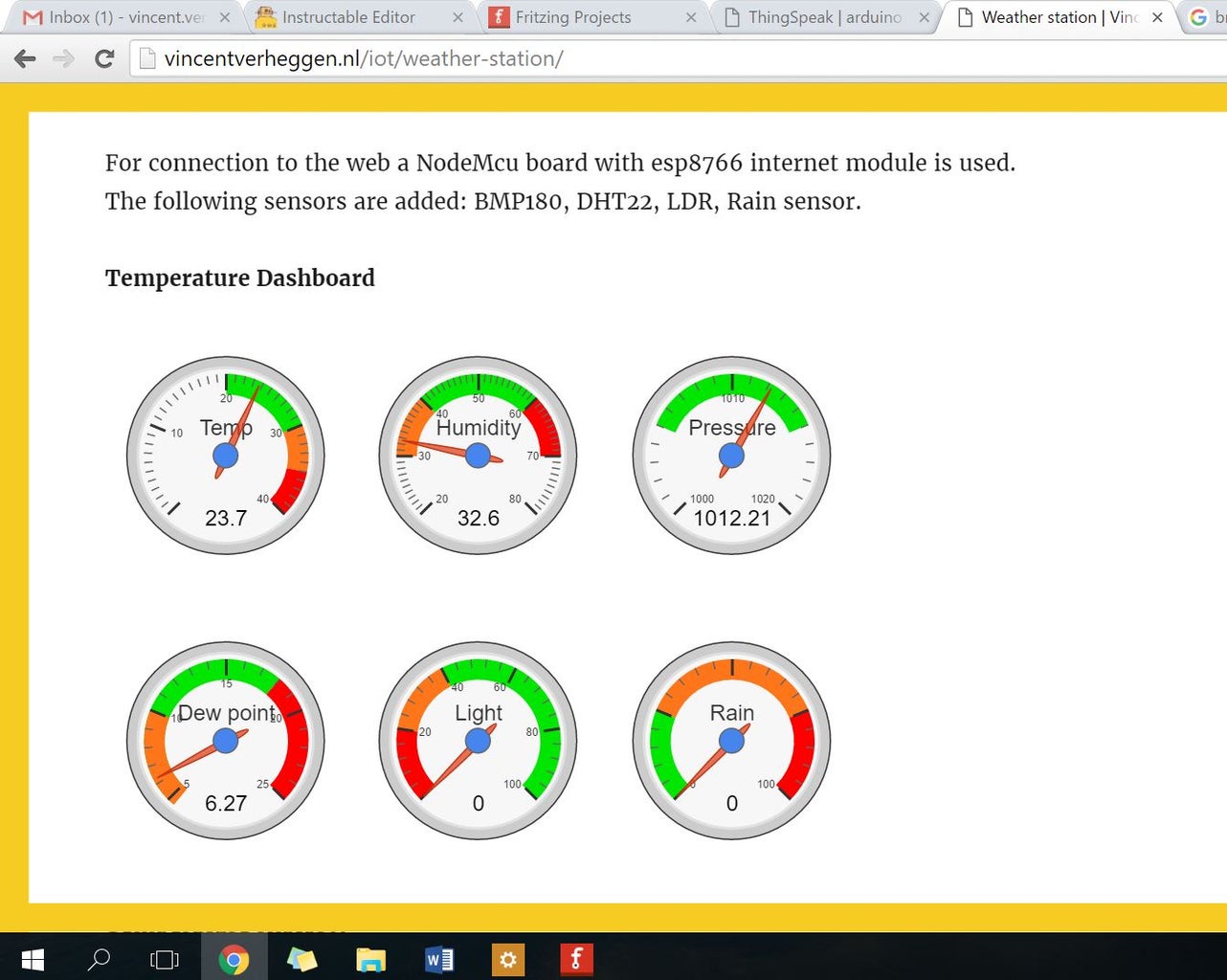 Easy IoT Weather Station With Multiple Sensors : 8 Steps (with Pictures ... Circuit Diagram