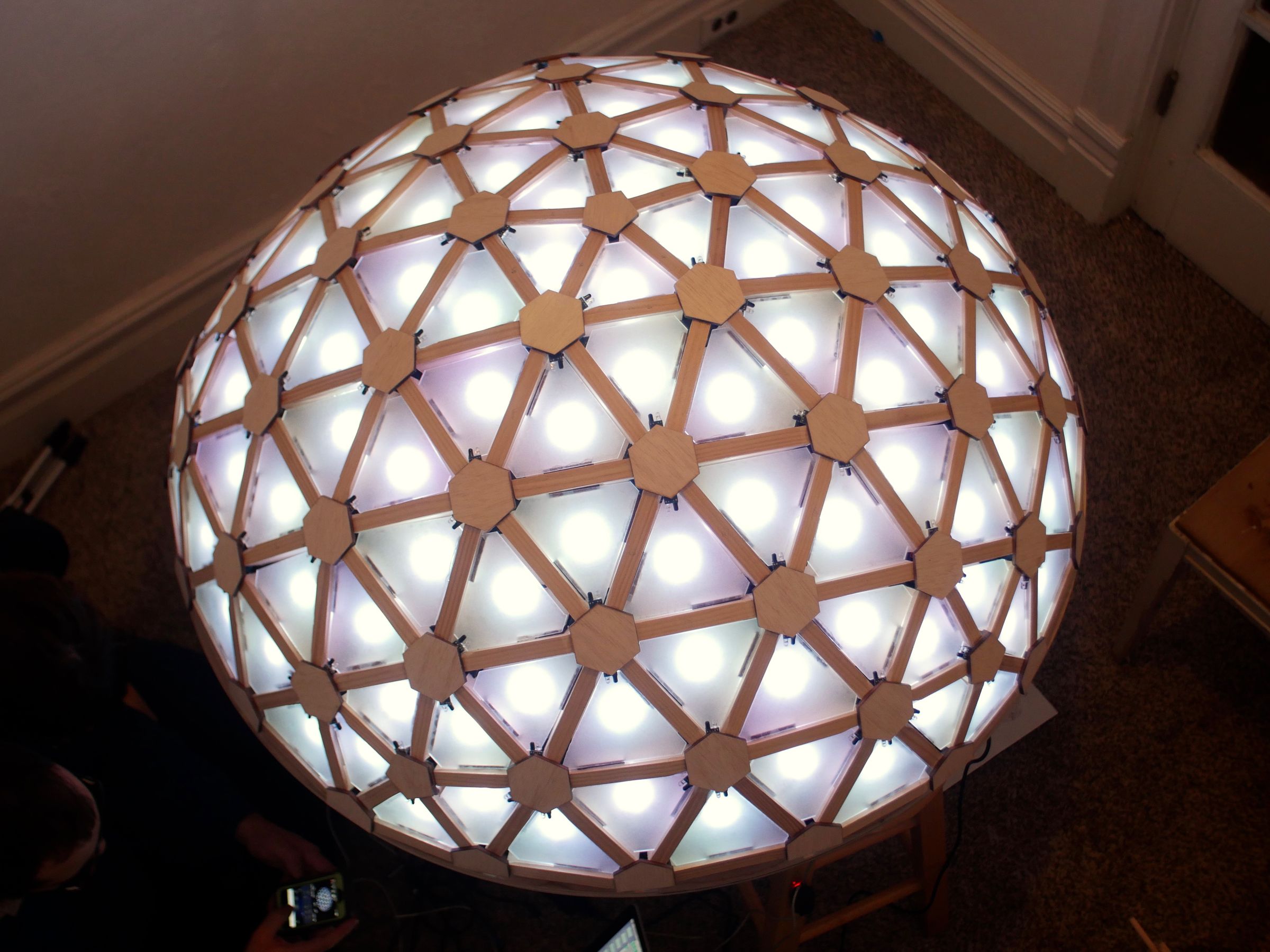 Interactive Geodesic LED Dome 15 Steps (with Pictures) Instructables