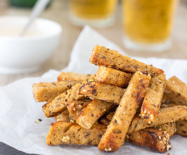 Dry-Fried Garlic Sourdough Soldiers