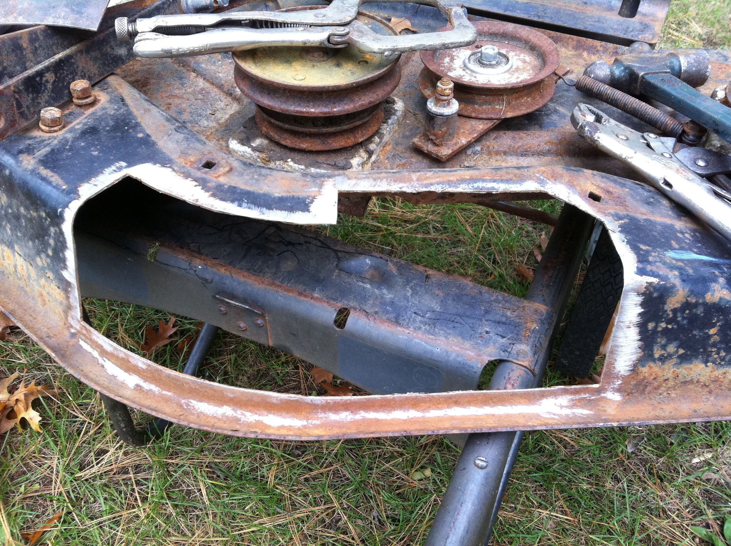 How to Patch a Rusted Lawn Mower Deck 6 Steps (with Pictures