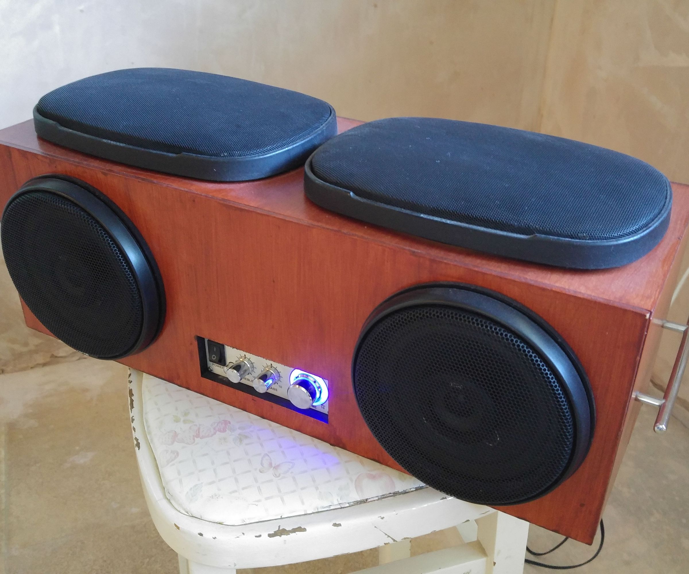 Speaker Set made from Reclaimed Car Speakers