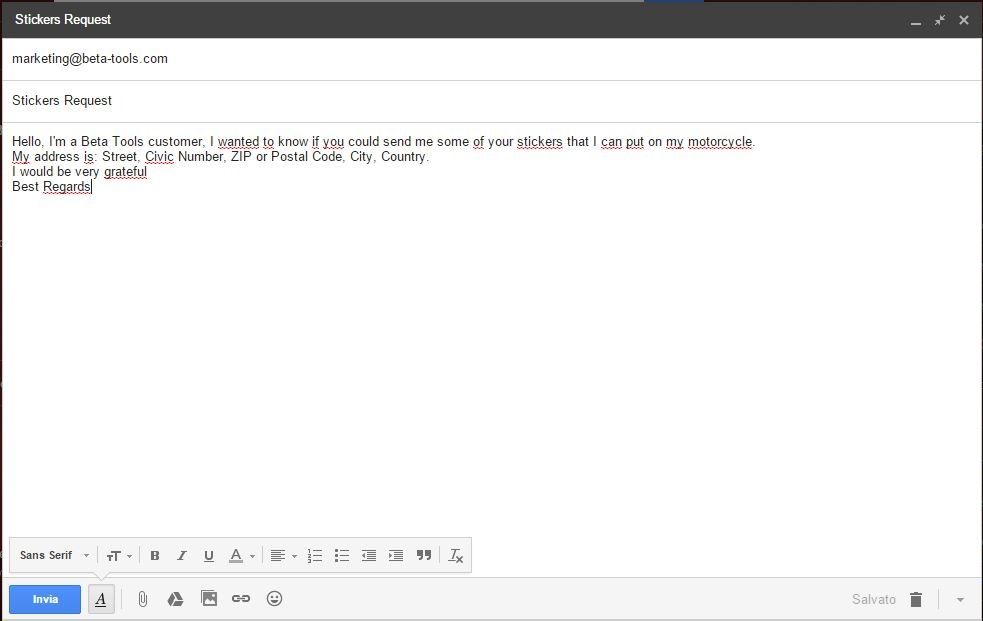 free sticker request form nike