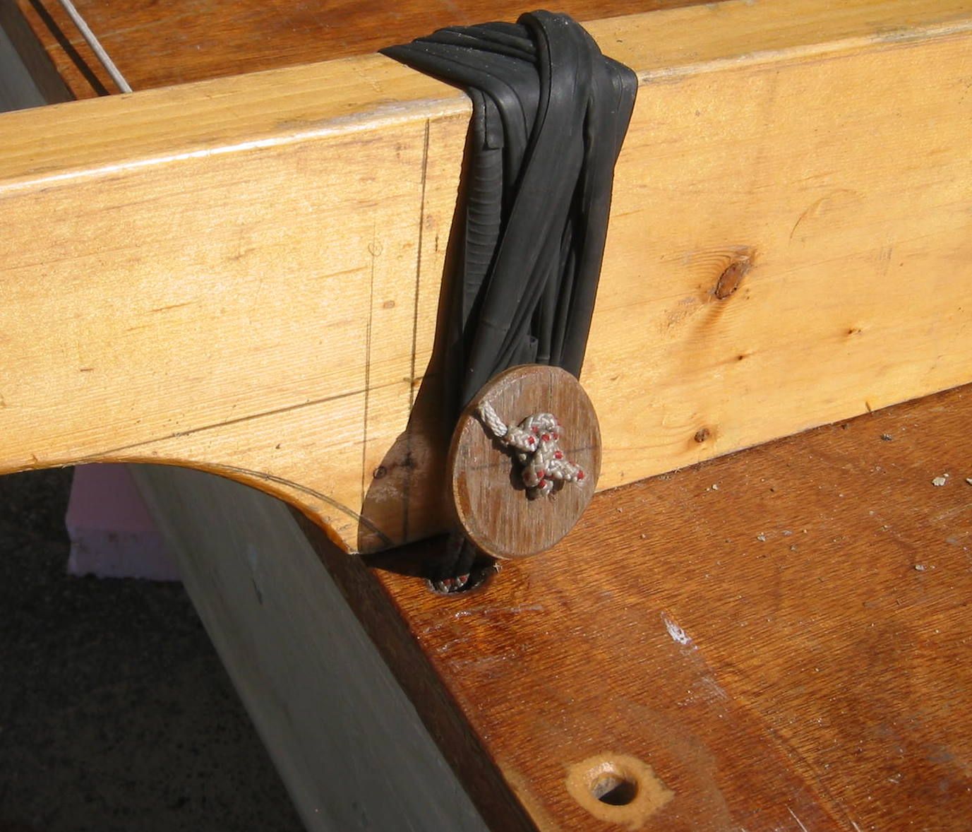 Outrigger Lashing Buttons