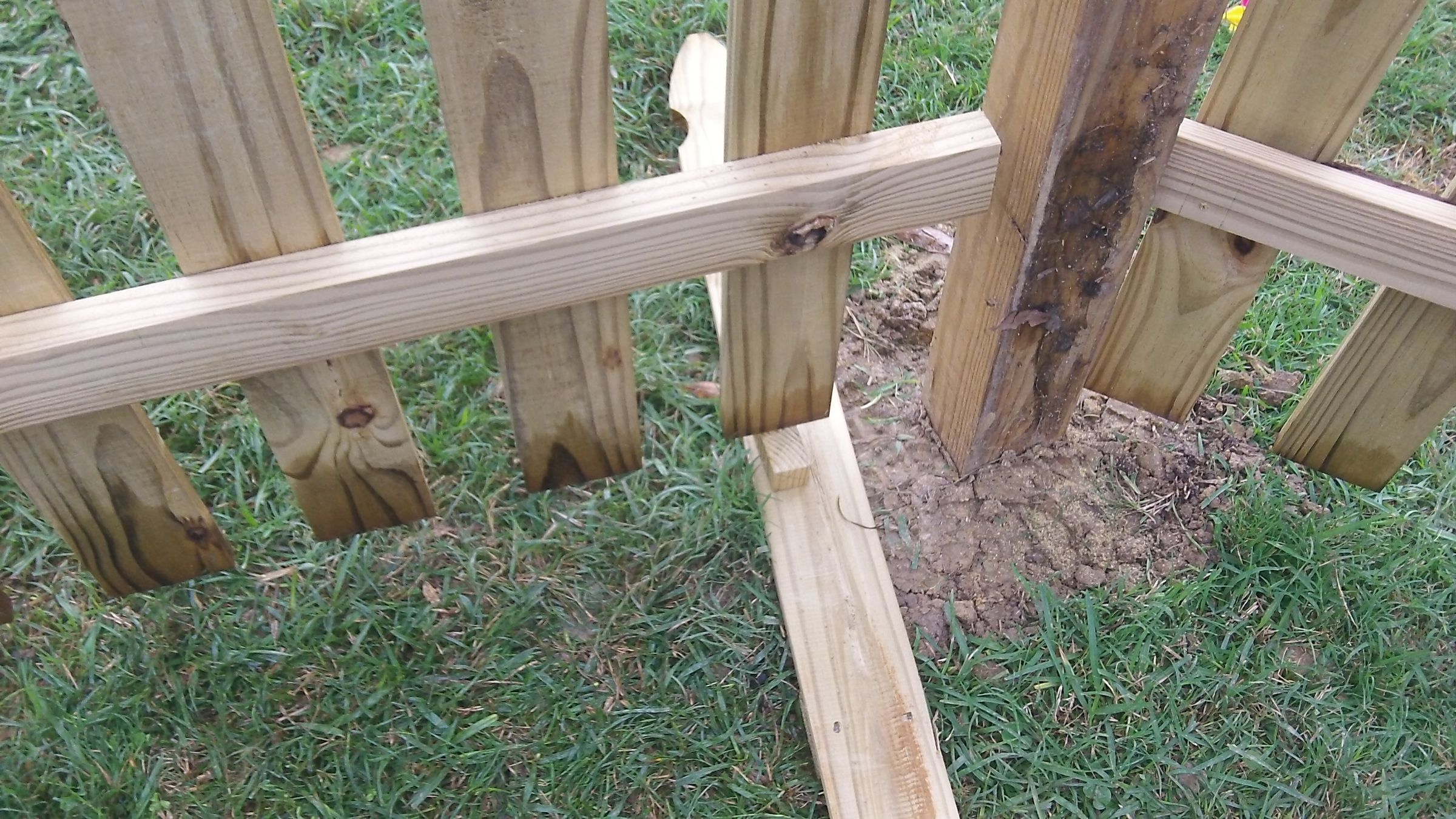 Building a SemiPermanent Fence 6 Steps Instructables