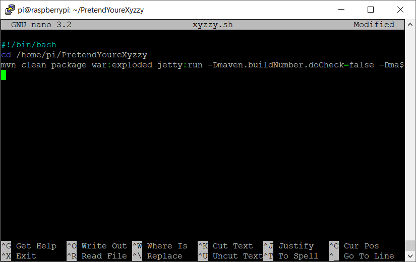 Pretend You're Xyzzy Server on Raspberry Pi Trybotics