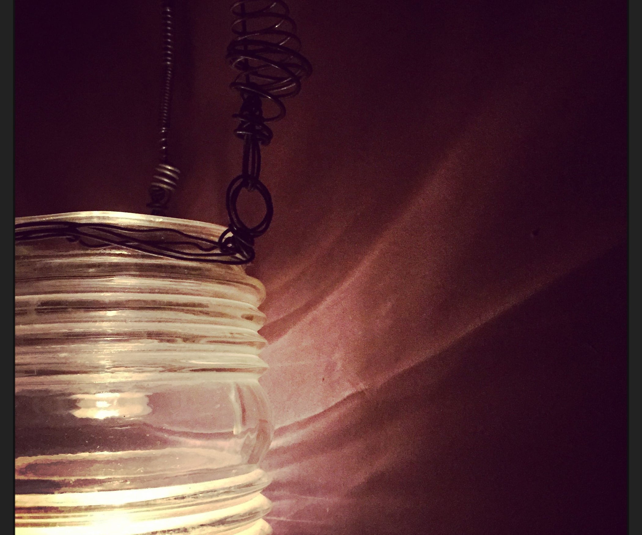 Repurposed Glass Globe Hanging Candle Holder 7 Steps (with Pictures