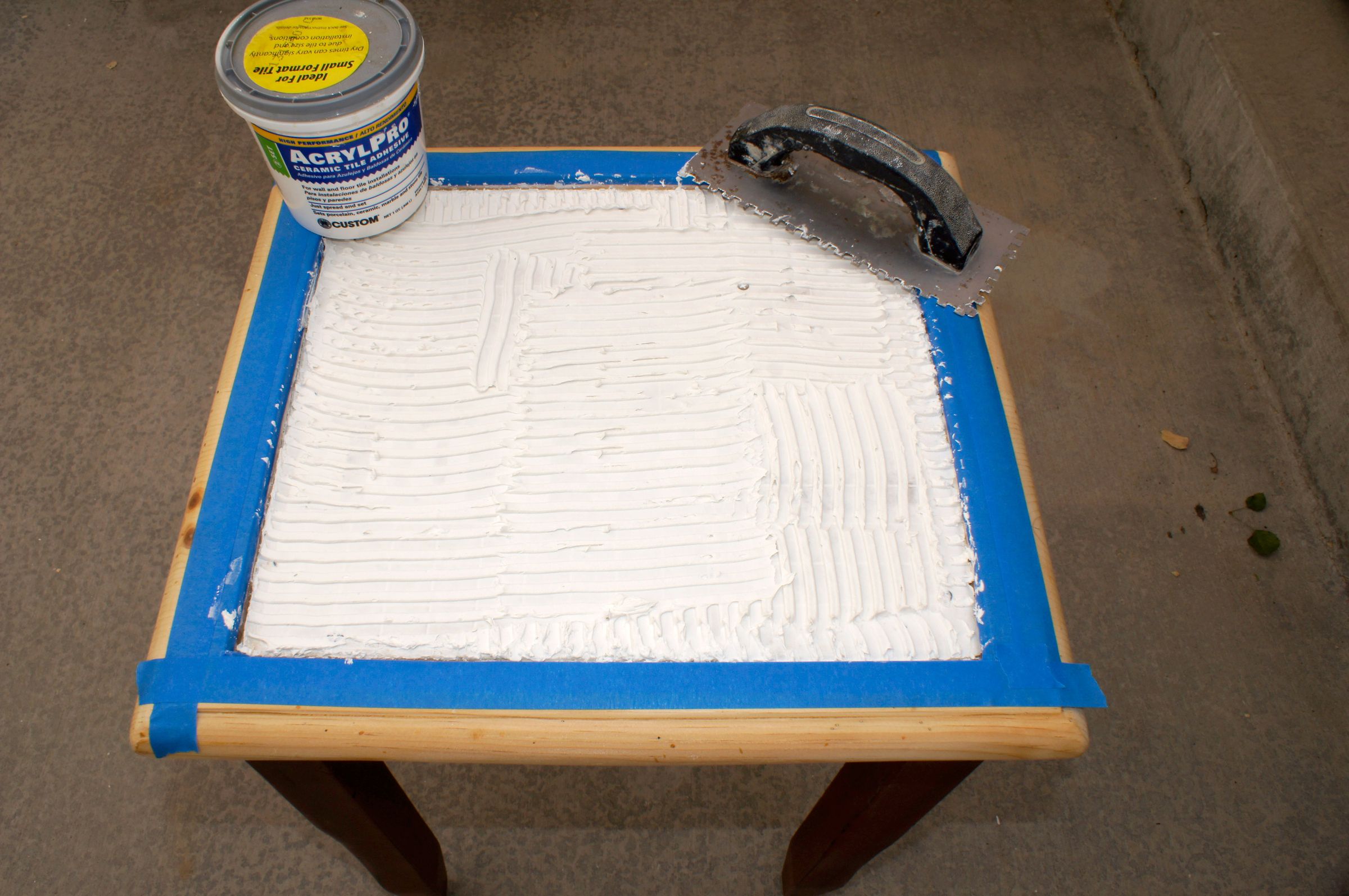 End Table With Glass Mosaic Tile Inlaid Top 13 Steps (with Pictures