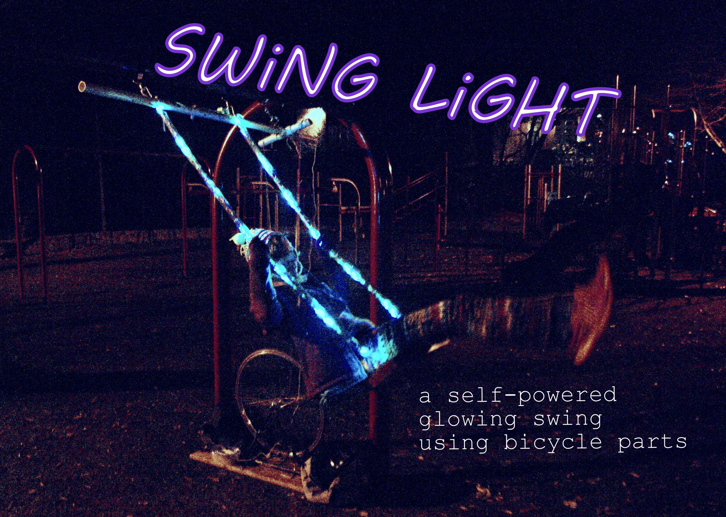 Swing Light a Bicycle Powered Glowing Swing 29 Steps (with Pictures