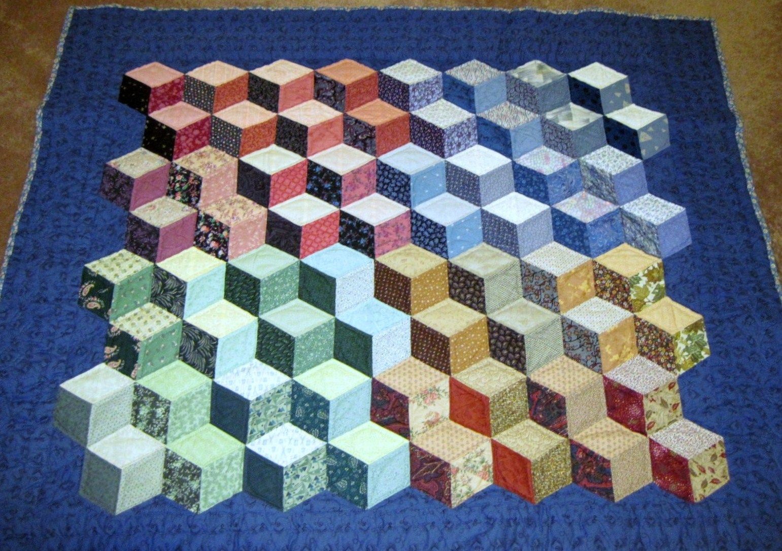 DIY guide for "Study in Baby Blocks" Quilt with step-by-step instructions