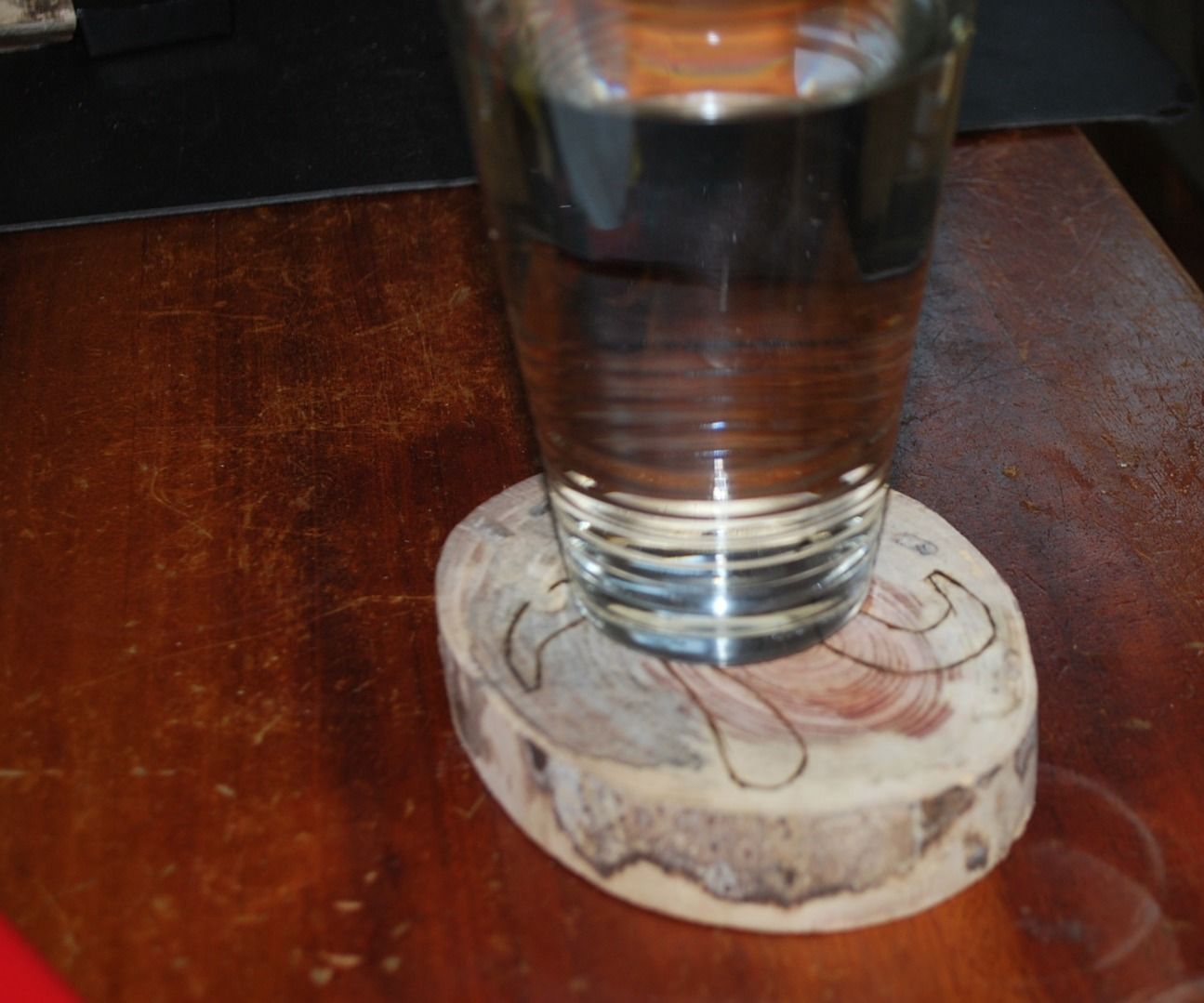 wood burned tree cookie pi coaster DIY Project DIY Project Image