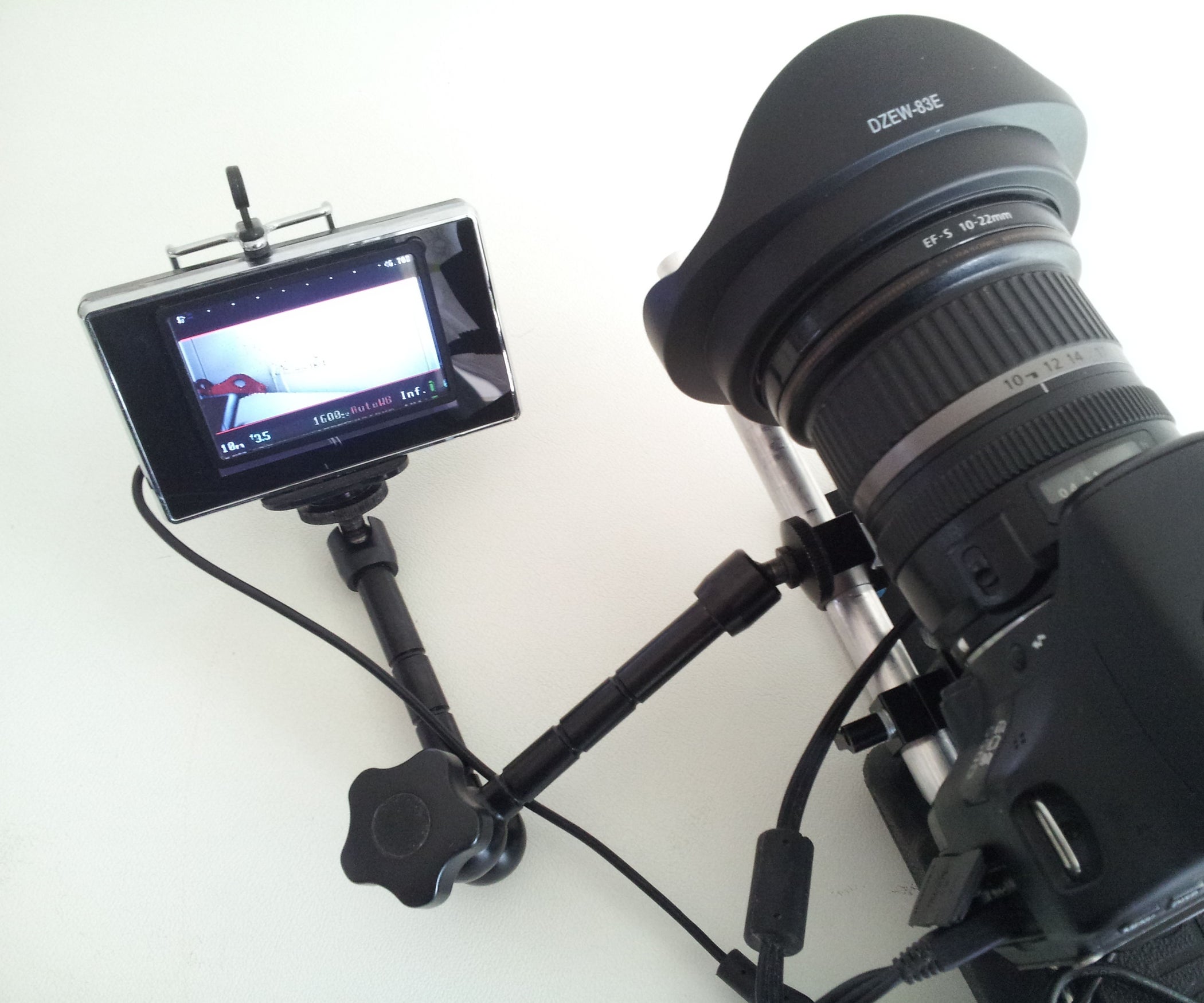 Affordable External Monitor / EVF for DSLR 5 Steps Instructables