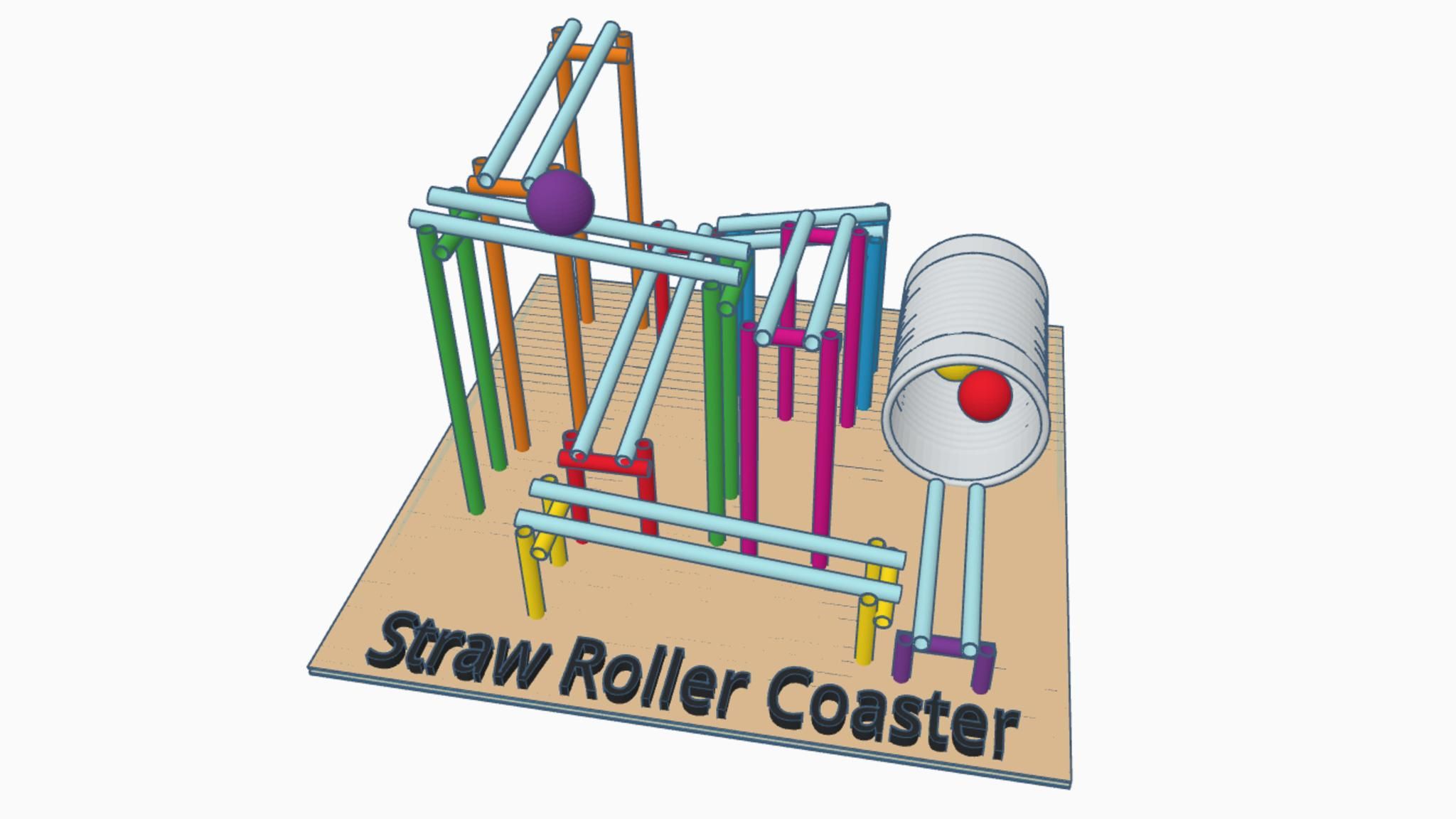 Design a Straw Roller Coaster Using Tinkercad 12 Steps (with Pictures