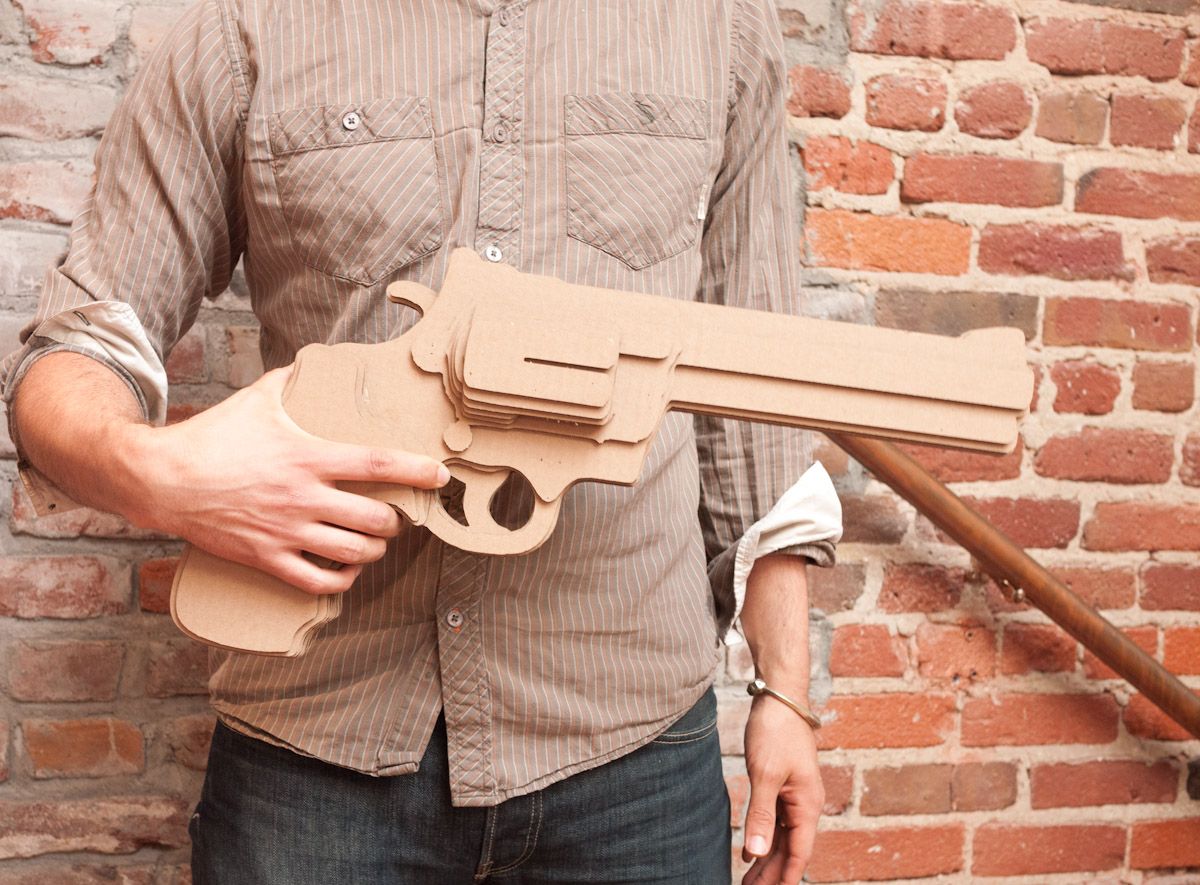 Huge Cardboard Gun 6 Steps (with Pictures) Instructables