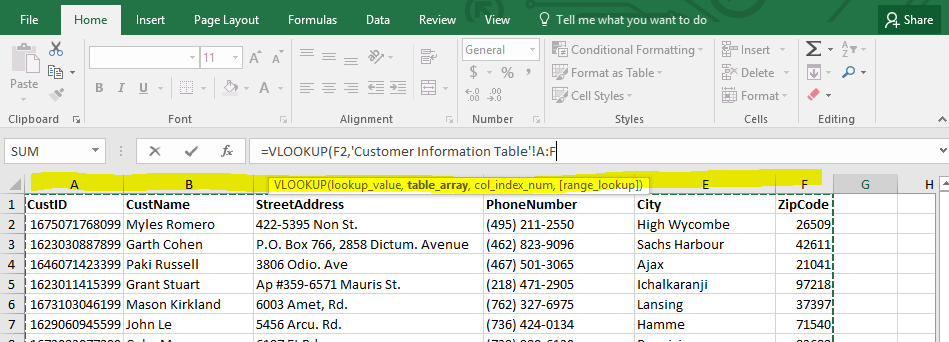 how to use vlookup in excel 2016 step by step