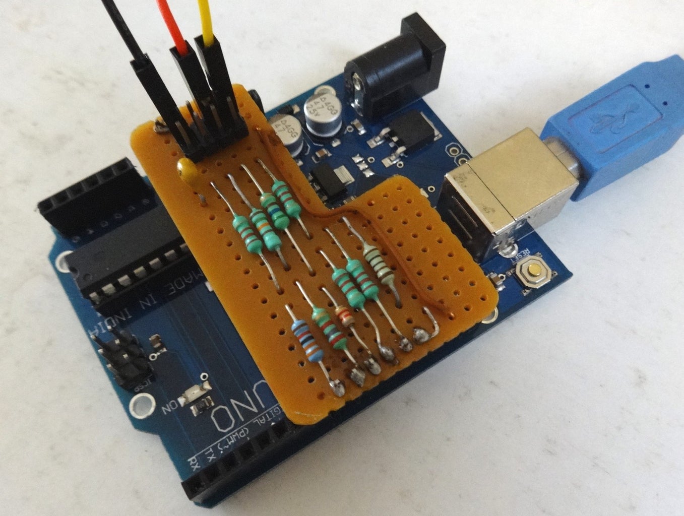 10 Resistor Arduino Waveform Generator : 8 Steps (with Pictures ...