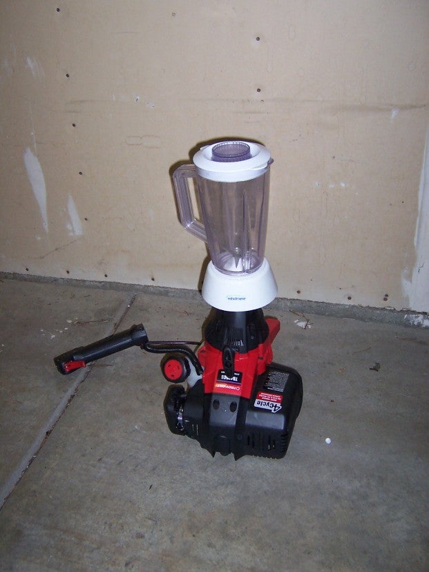 Gas Powered Blender 7 Steps Instructables
