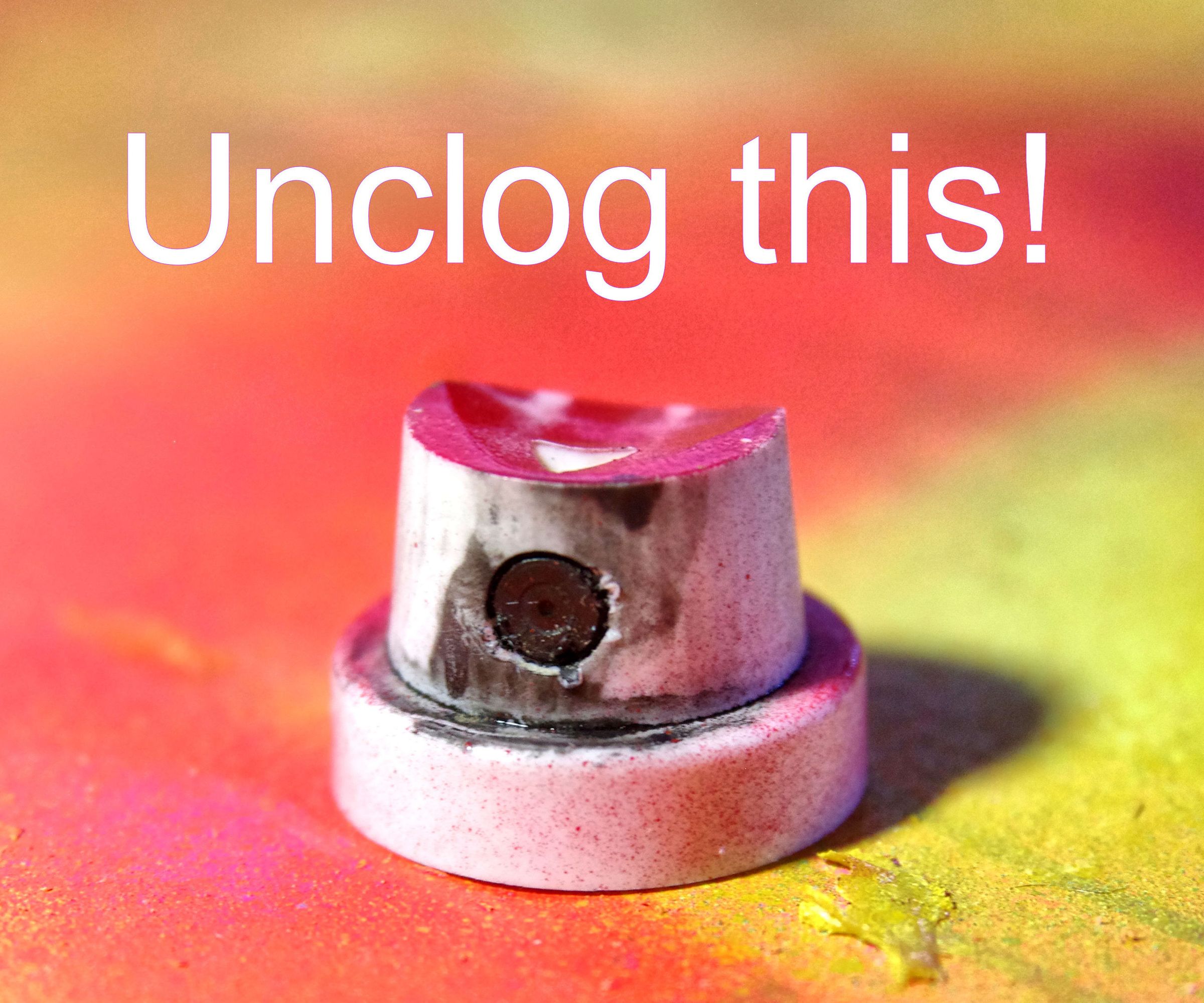 Unclogging Rust-Oleum Nozzle