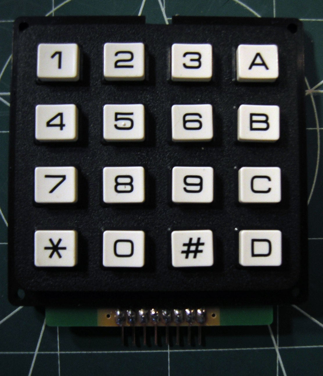 16key Keypad Decoding With an AVR MCU 7 Steps Instructables
