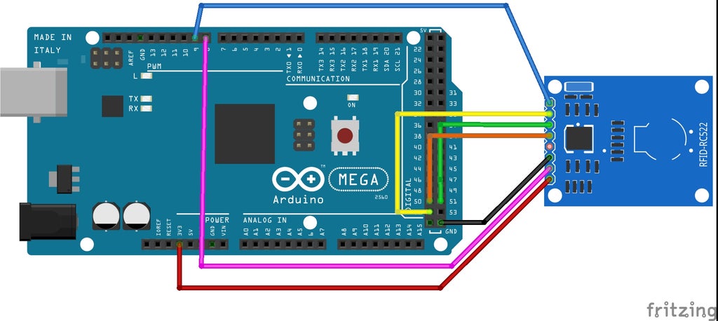 Interfacing Rfid Rc522 With Arduino Mega A Simple Sketch 4 Steps Instructables