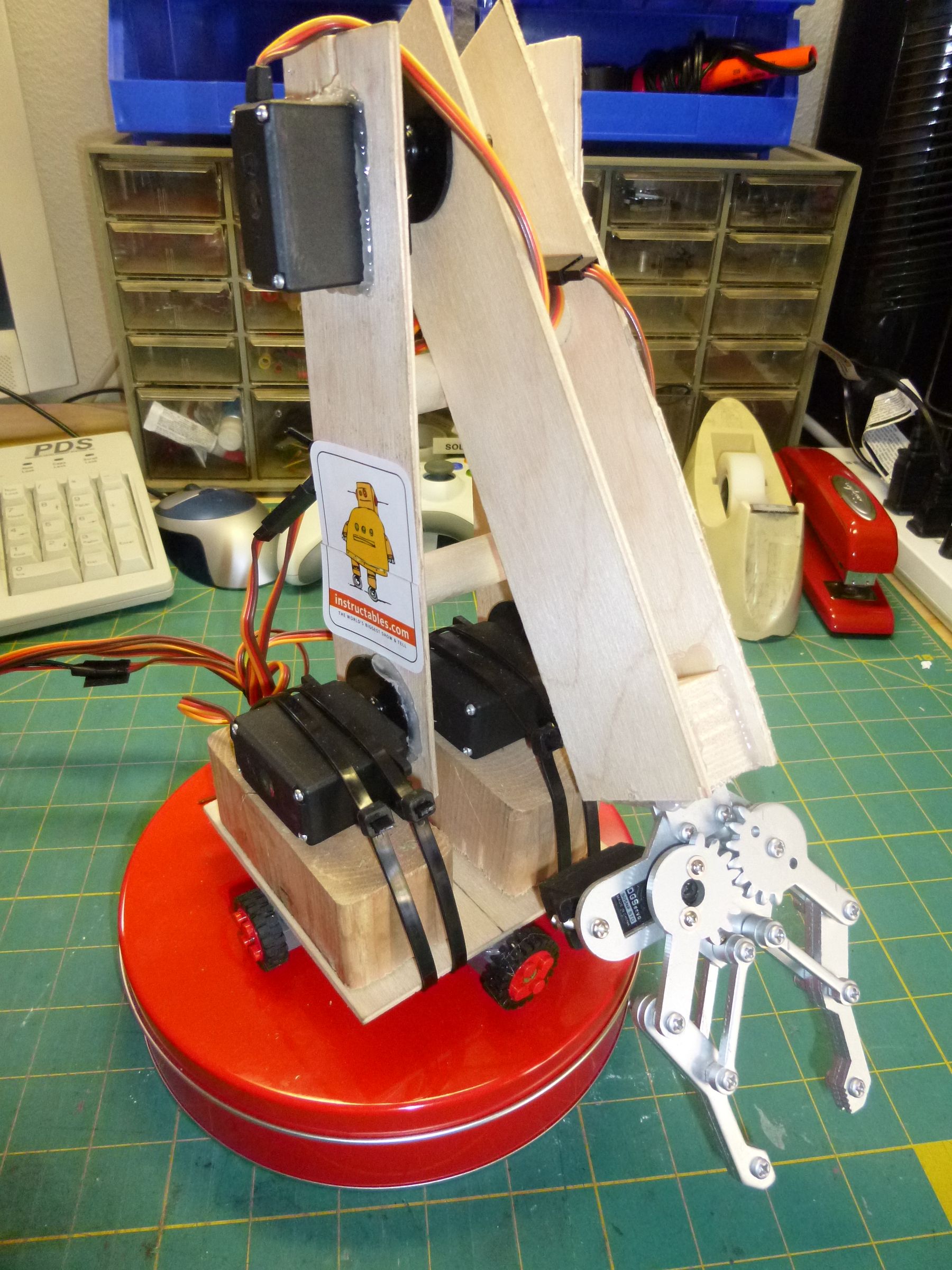 arduino robotic arm instructables