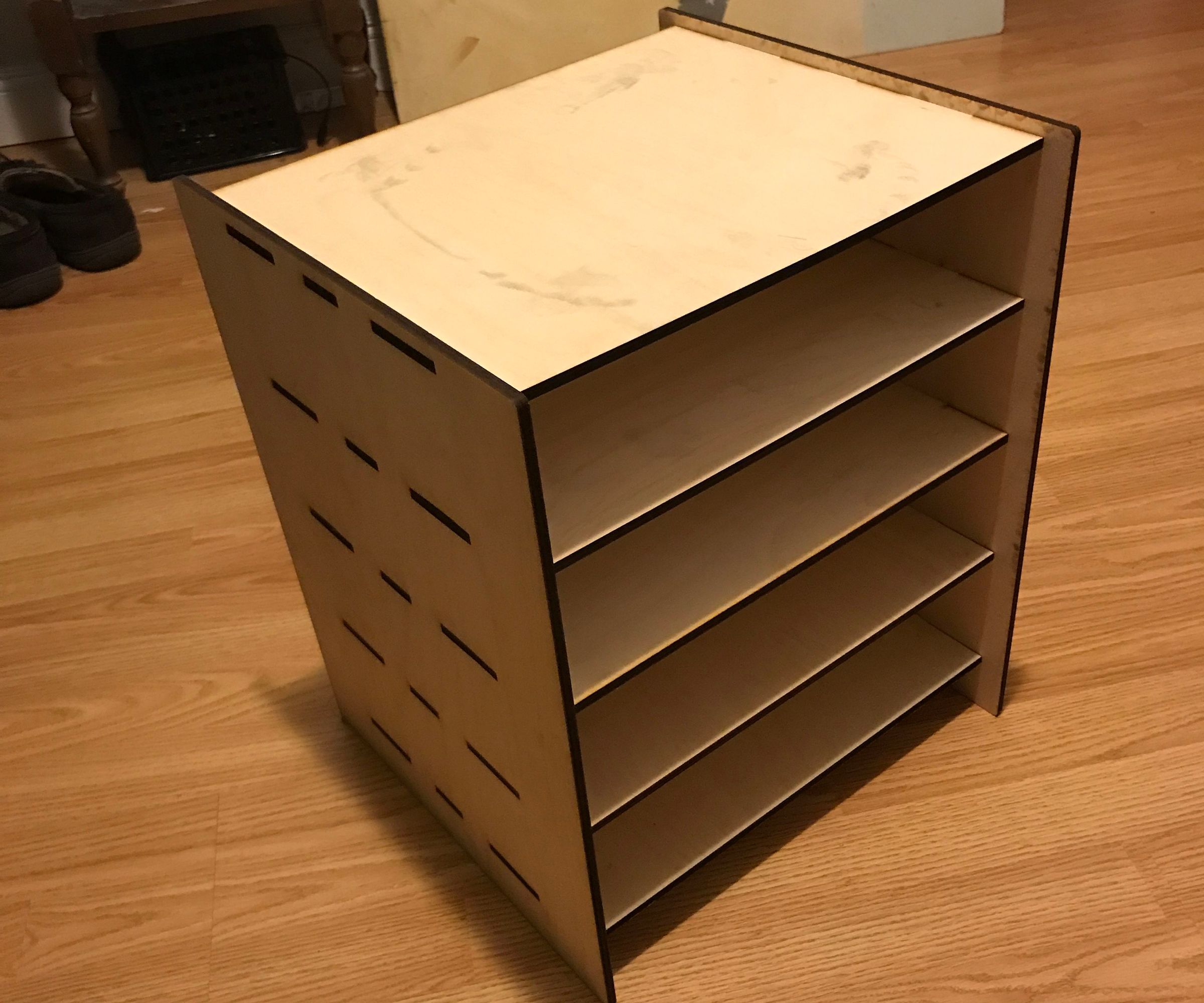 Digital Letter H Shelf Waffle lasercut file as waffle connections,Shelf